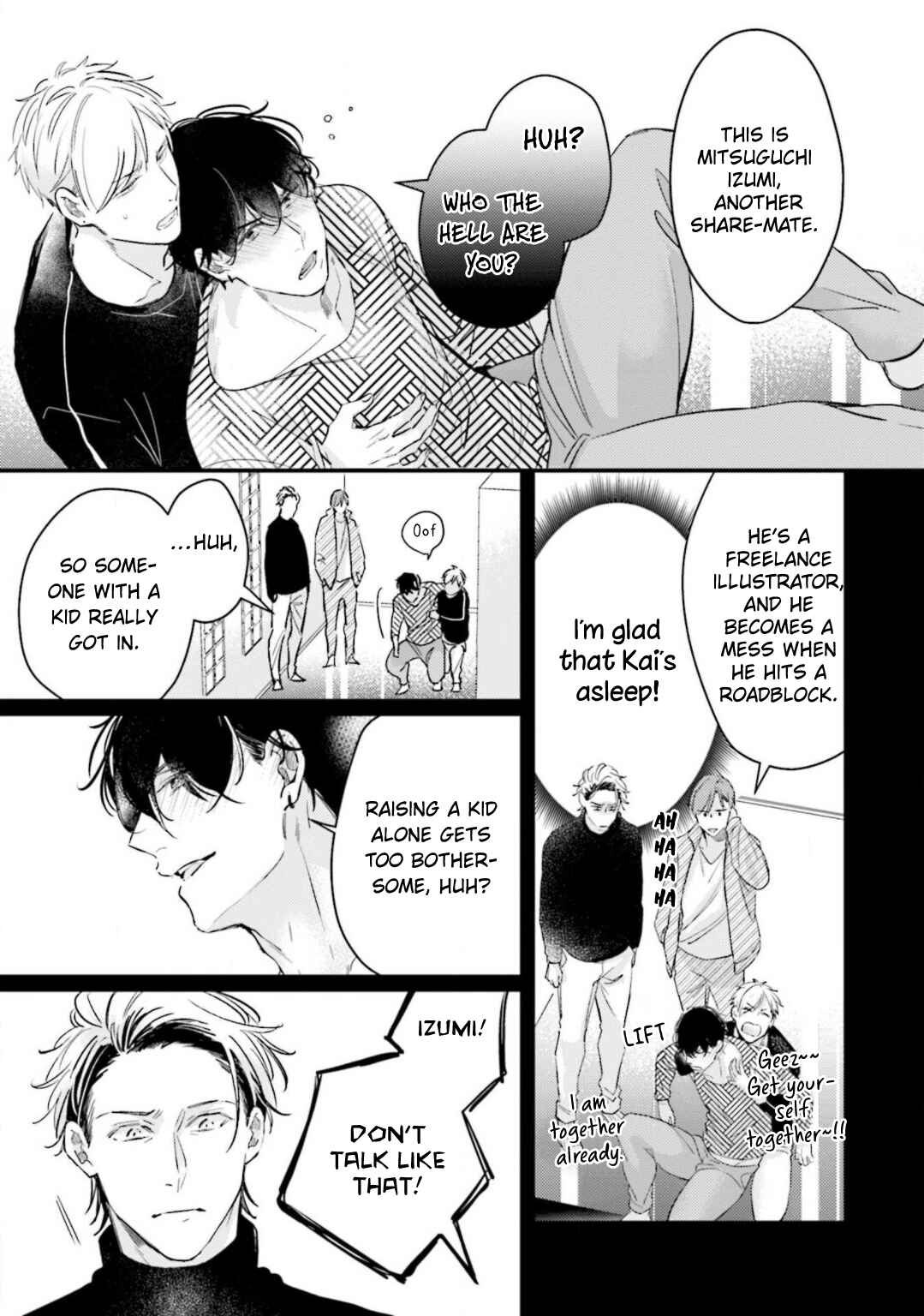 Page 22 Chapter 1 Mijukuna Papa wa Share House de Koi wo Shiru