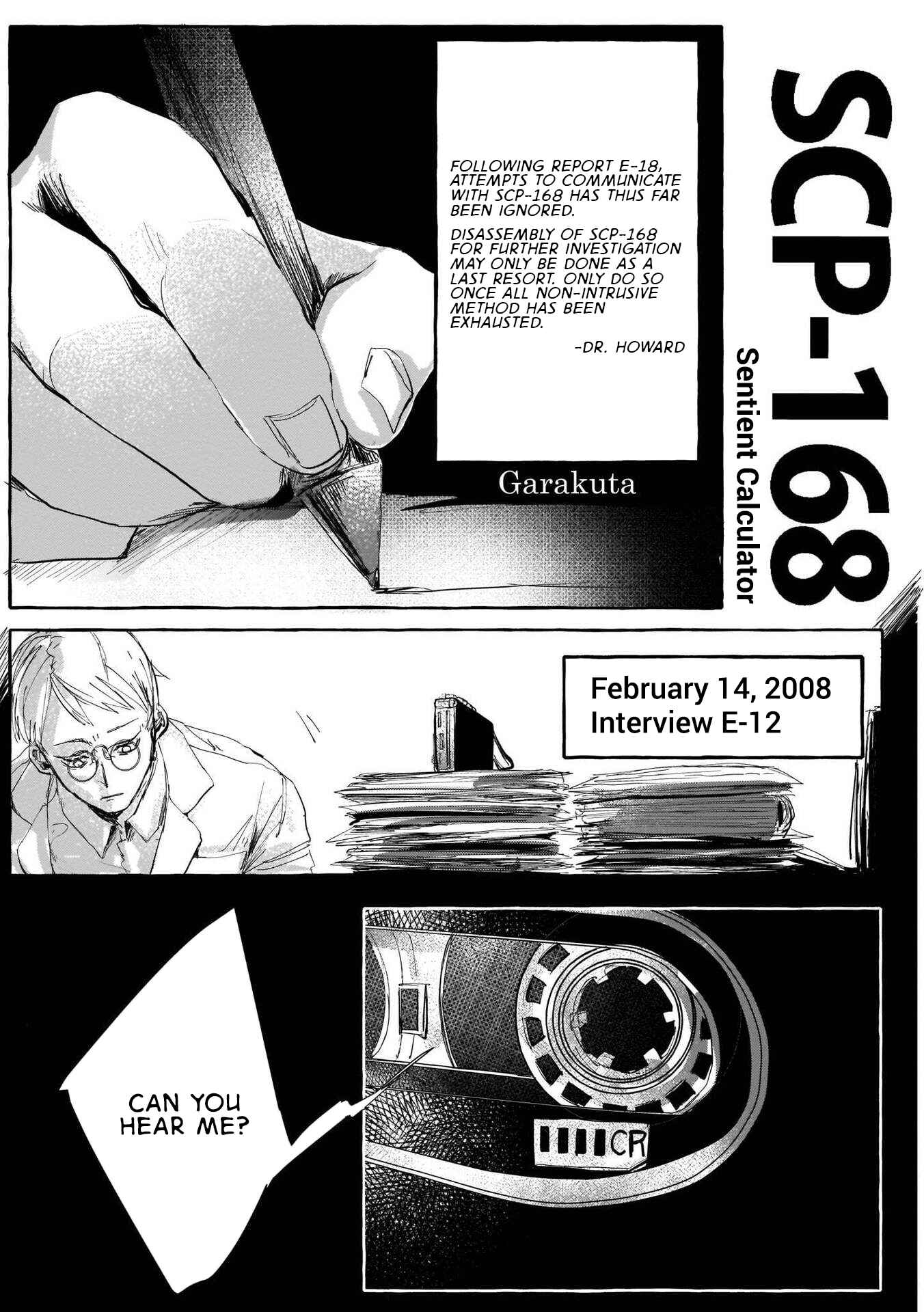 Page 1 Chapter 4 SCP Comic Anthology - KI