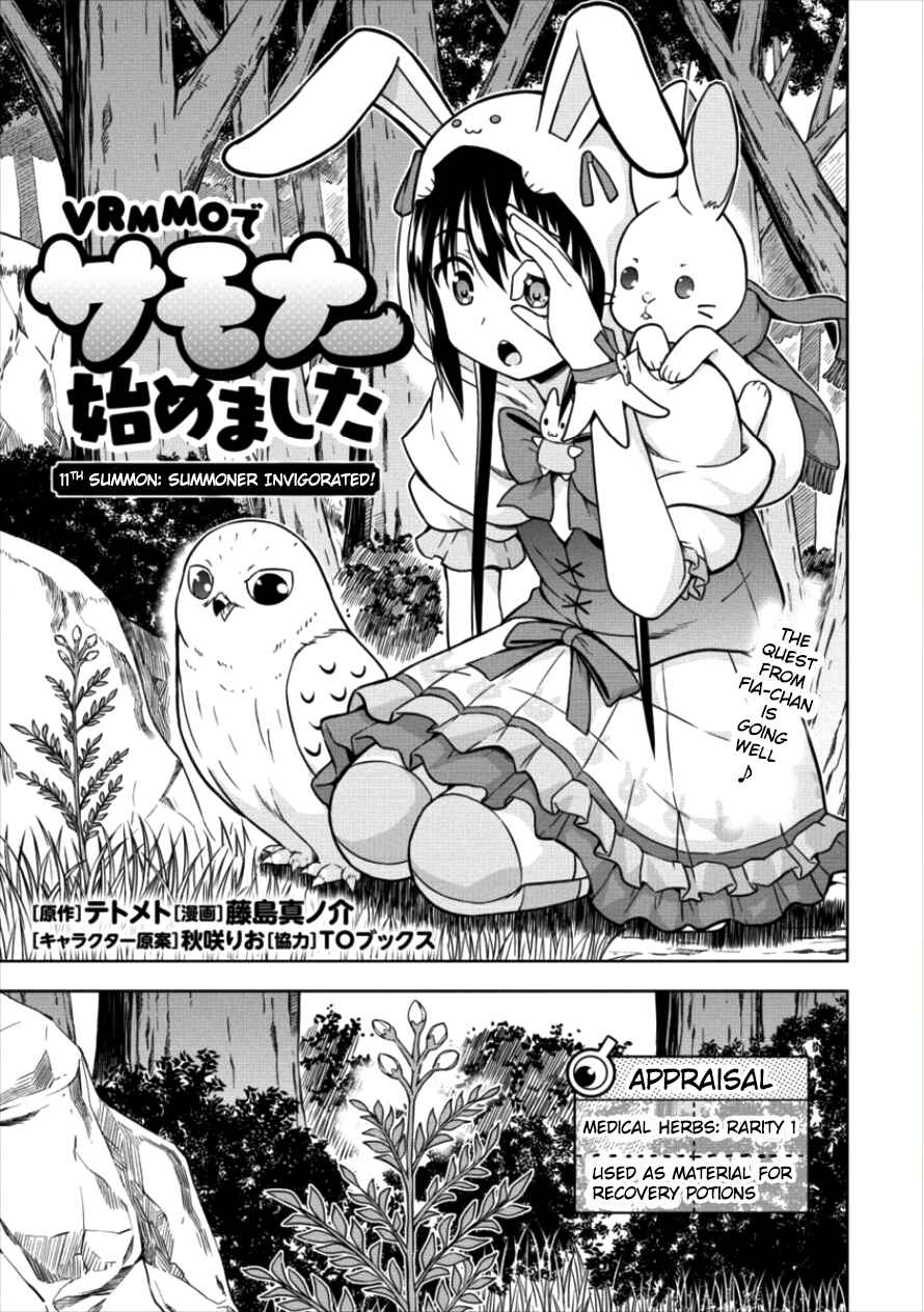 Page 1 Chapter 11 VRMMO de Summoner Hajimemashita