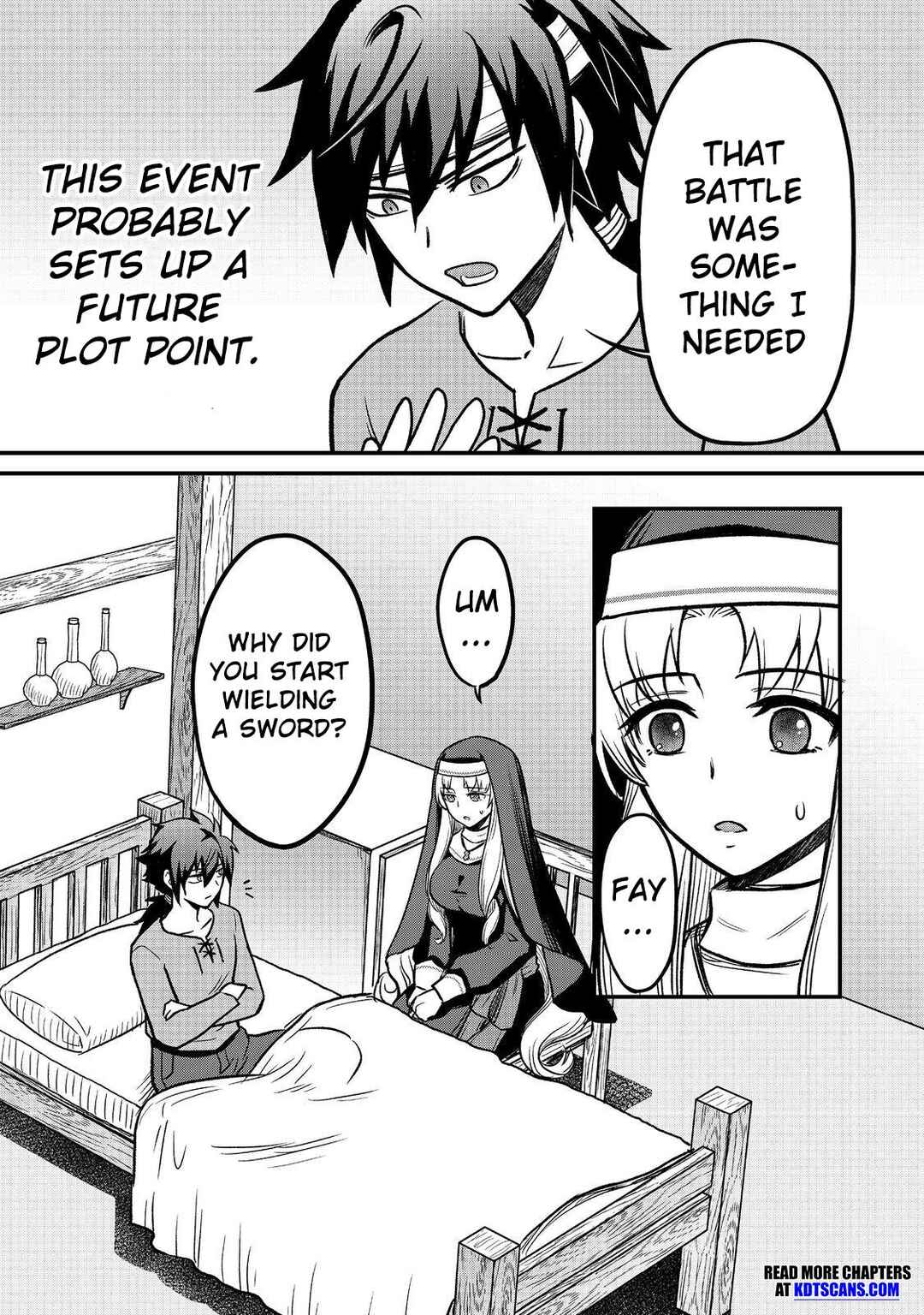 Page 7 Chapter 2 Jibun no koto o shujinkouda to shinjite yamanai fumidai ga, shujinkou o fumidai da to kanchigai shite, yuushou shite shimau o-hanashi desu