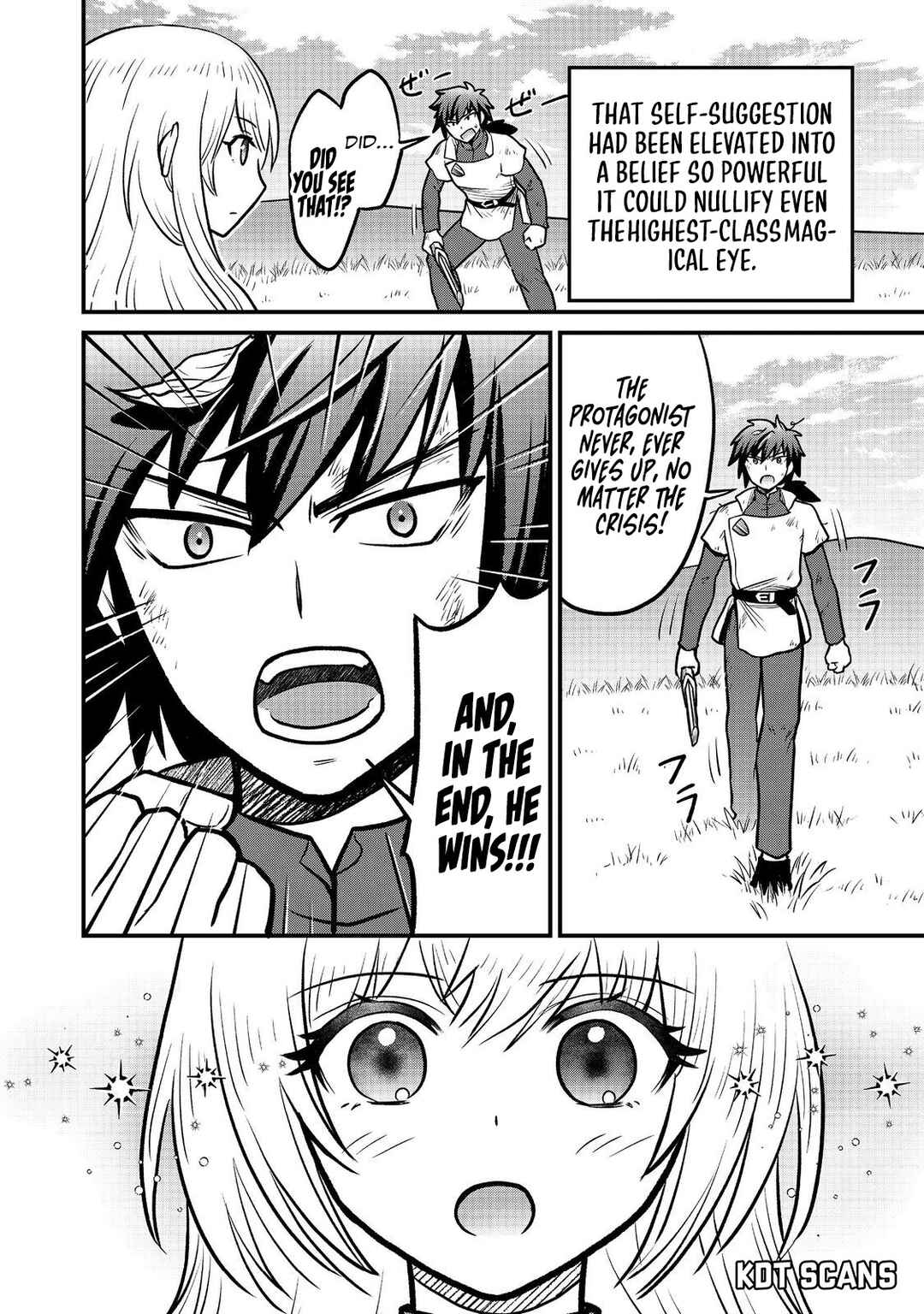 Page 22 Chapter 4 Jibun no koto o shujinkouda to shinjite yamanai fumidai ga, shujinkou o fumidai da to kanchigai shite, yuushou shite shimau o-hanashi desu