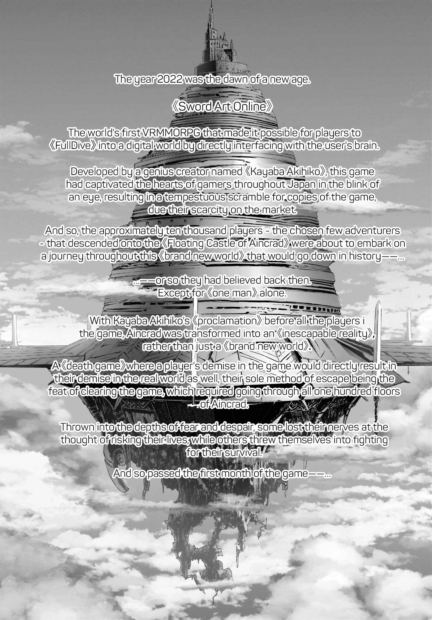 Page 1 Chapter 1 Sword Art Online: Progressive—Koganeritsu no Canon