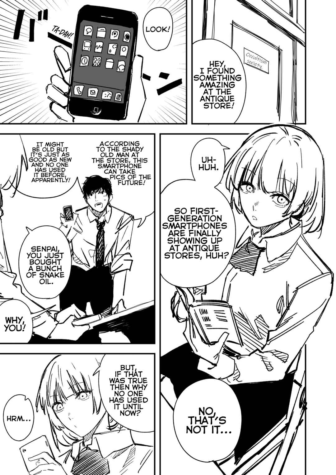 Page 1 Chapter Unknown_e1fc Mirai ga Mieru Sumaho no Hanashi