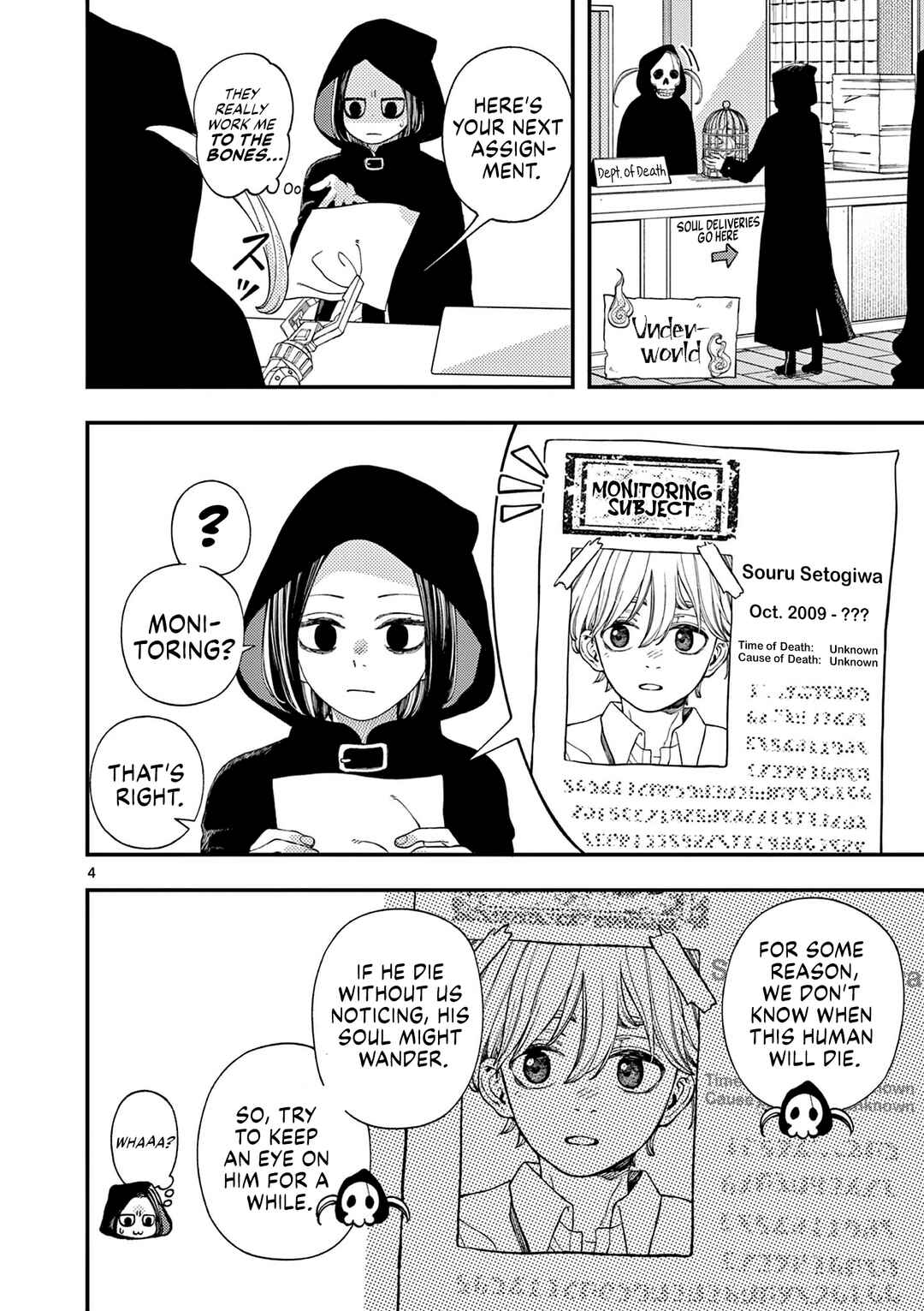 Page 4 Chapter Unknown_6aa5 Shinigami-chan wa Mimamoritai