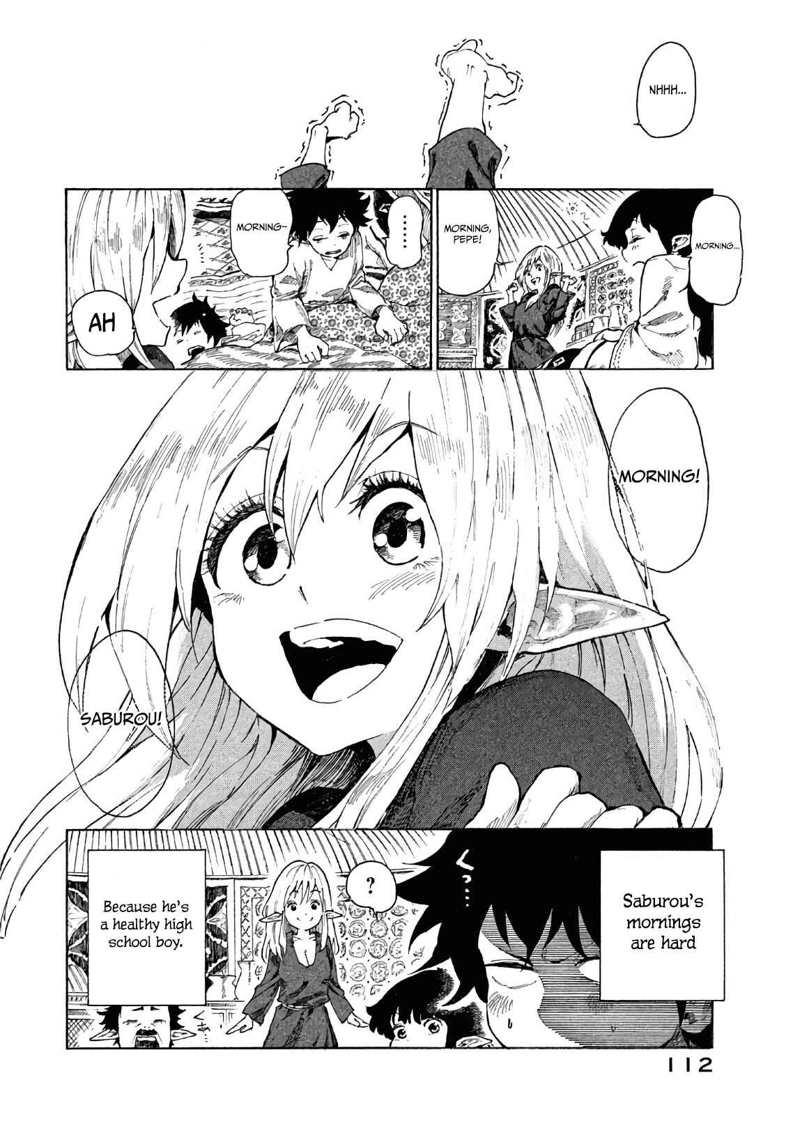 Page 3 Chapter 4 Mazumeshi Elf to Yuuboku gurashi