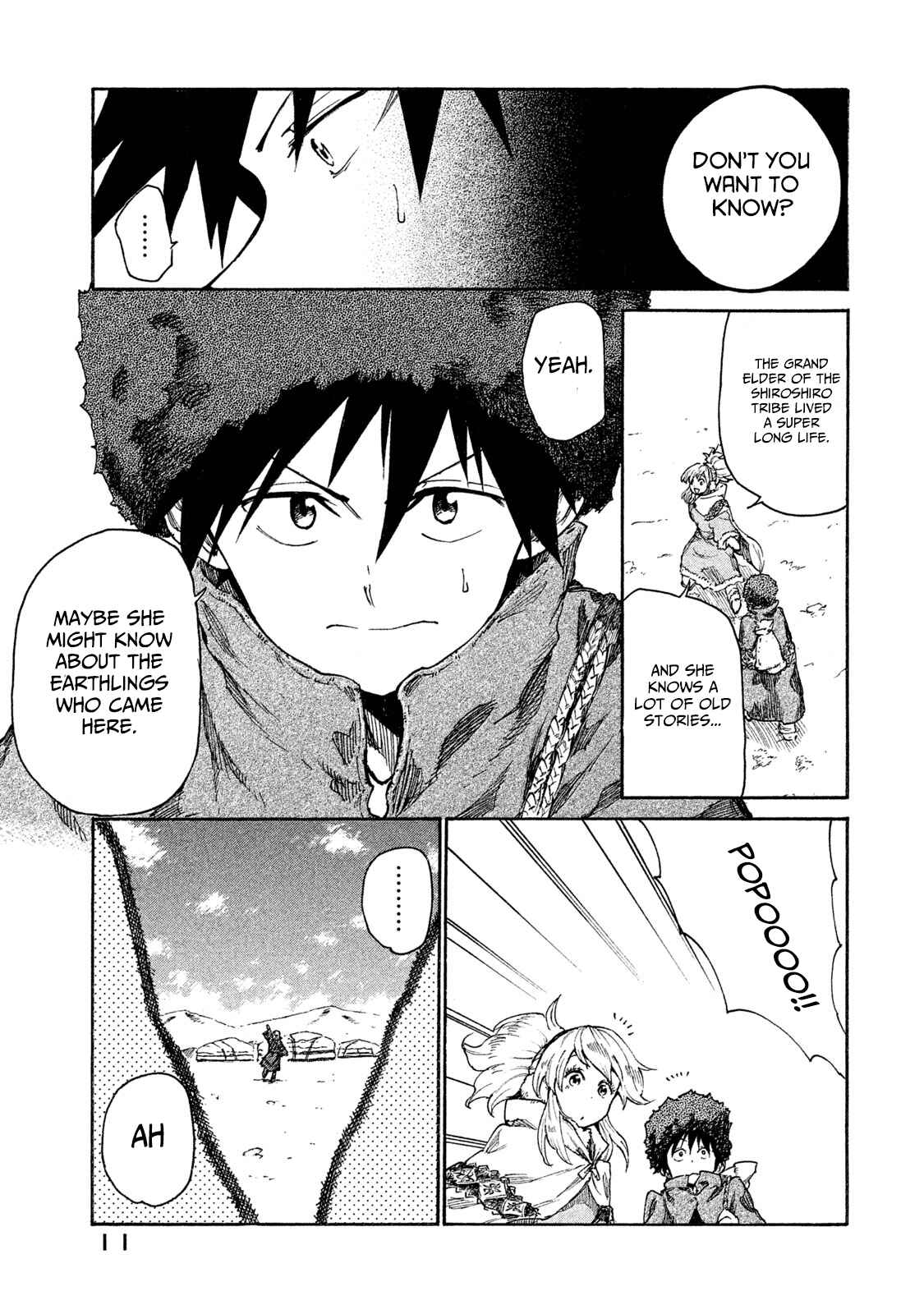 Page 13 Chapter 11 Mazumeshi Elf to Yuuboku gurashi