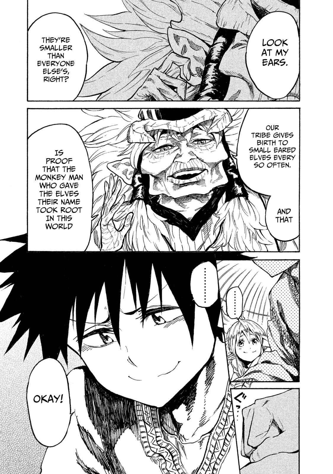 Page 22 Chapter 11 Mazumeshi Elf to Yuuboku gurashi