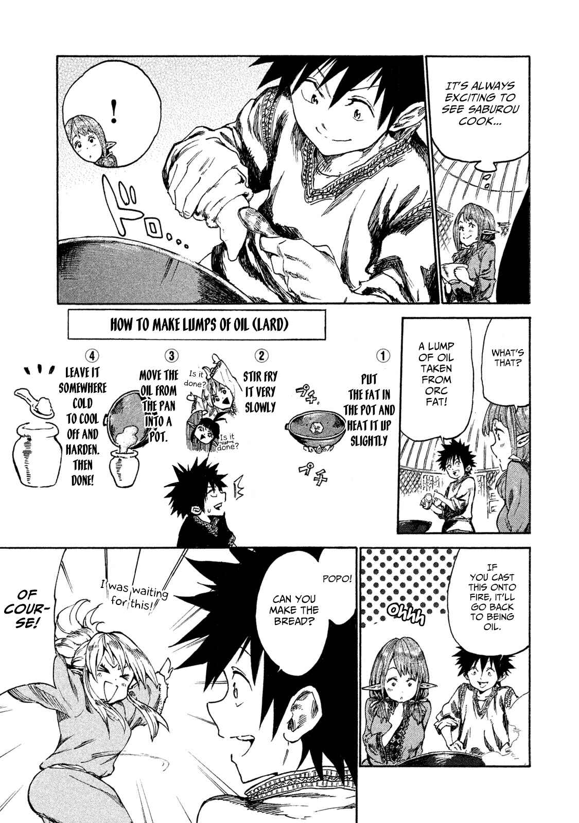 Page 25 Chapter 11 Mazumeshi Elf to Yuuboku gurashi