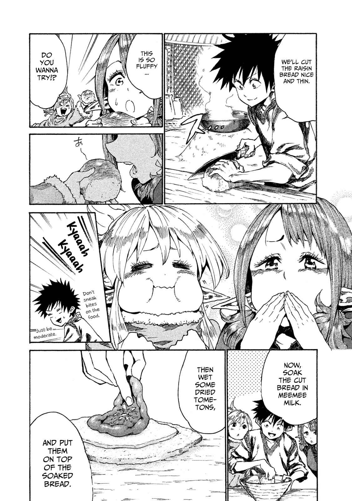 Page 26 Chapter 11 Mazumeshi Elf to Yuuboku gurashi