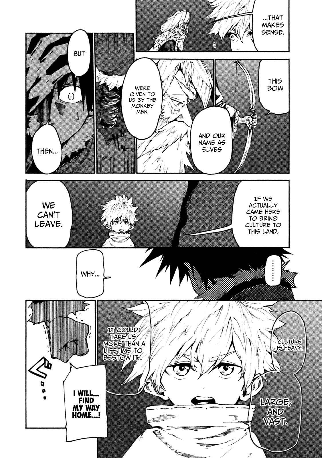 Page 18 Chapter 21 Mazumeshi Elf to Yuuboku gurashi