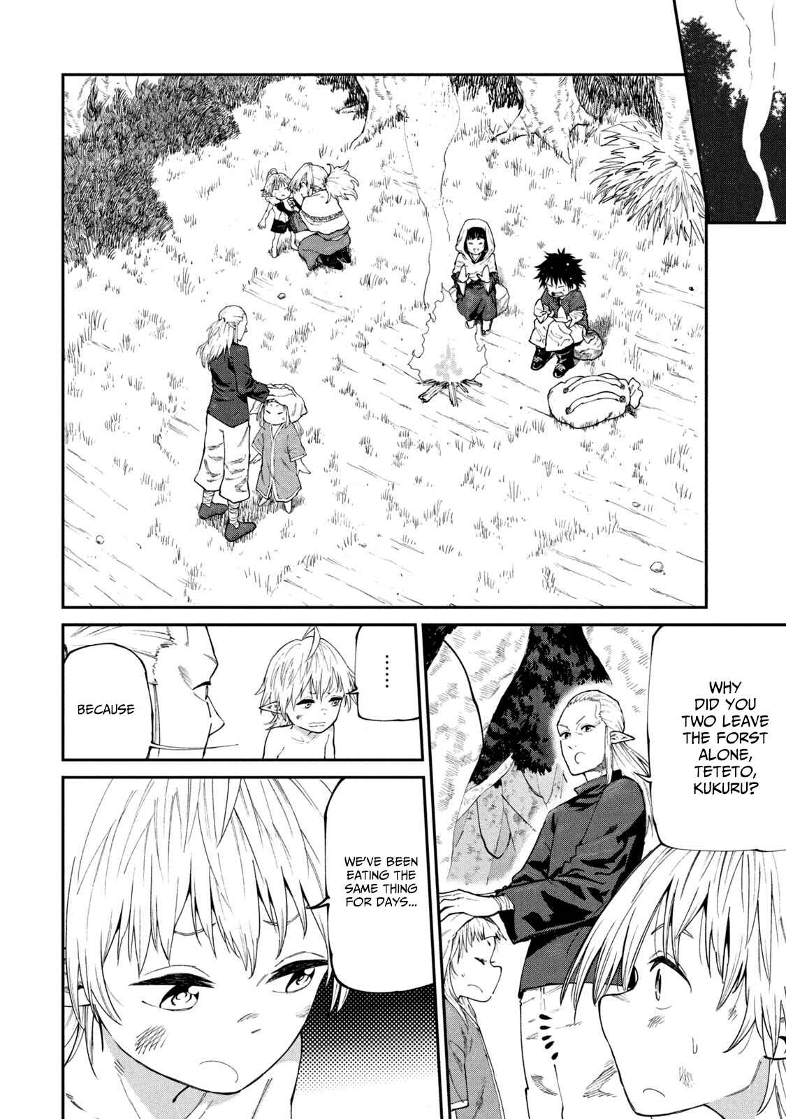 Page 14 Chapter 46 Mazumeshi Elf to Yuuboku gurashi