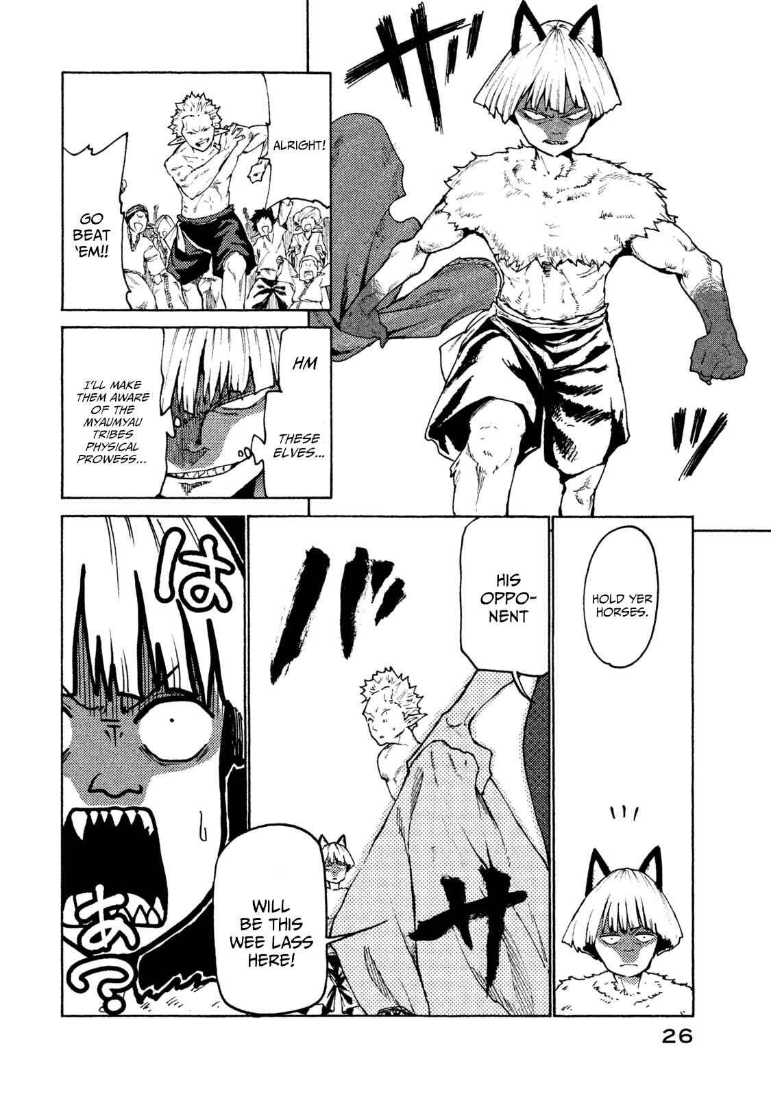 Page 28 Chapter 25 Mazumeshi Elf to Yuuboku gurashi