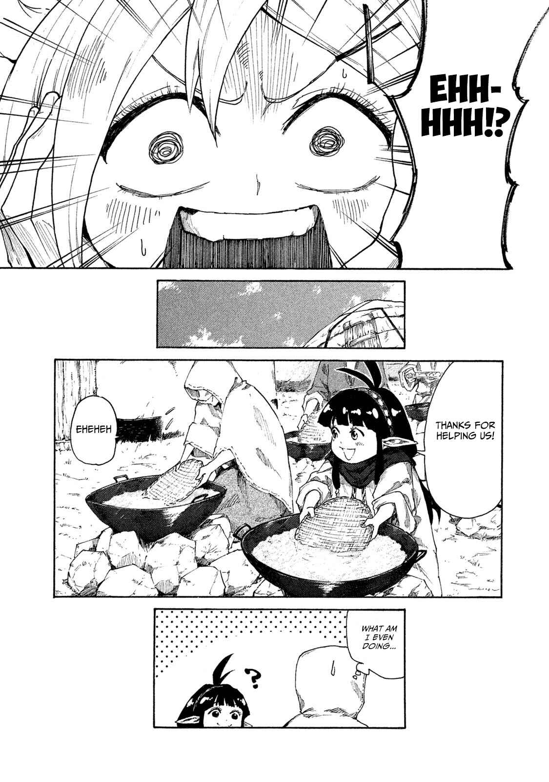 Page 24 Chapter 7 Mazumeshi Elf to Yuuboku gurashi