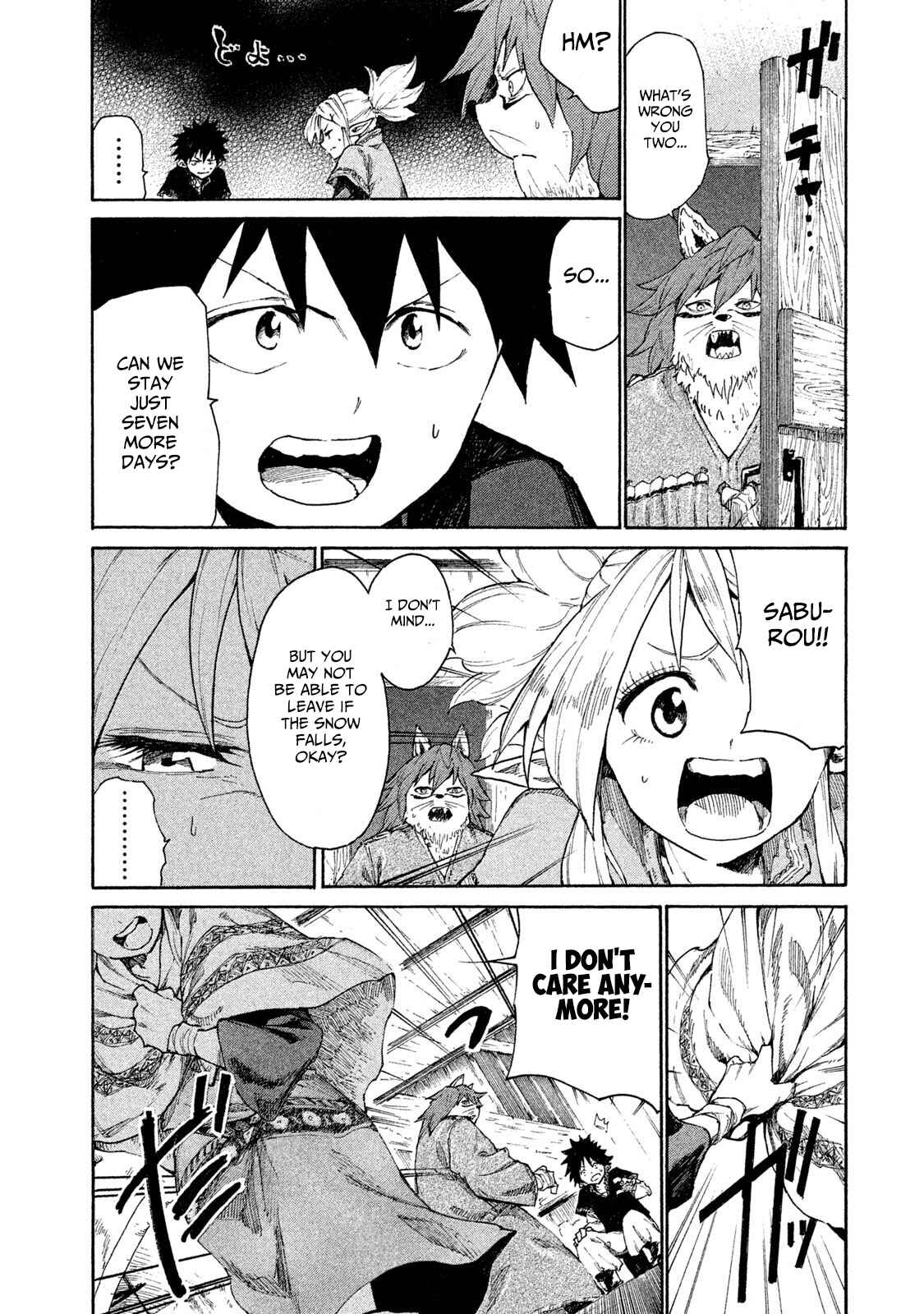 Page 26 Chapter 7 Mazumeshi Elf to Yuuboku gurashi