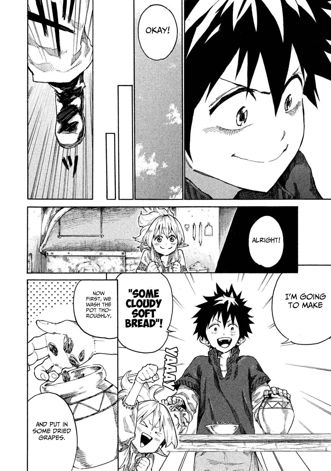 Page 33 Chapter 7 Mazumeshi Elf to Yuuboku gurashi