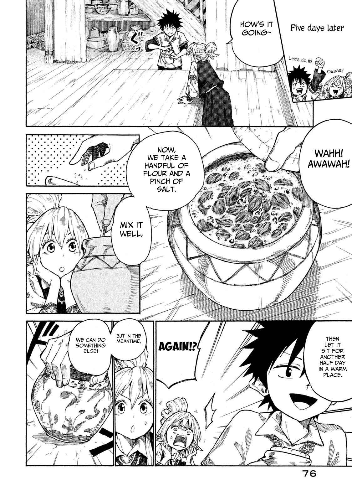 Page 35 Chapter 7 Mazumeshi Elf to Yuuboku gurashi