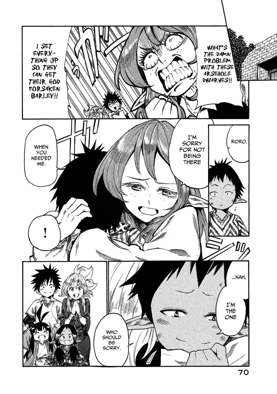 Page 18 Chapter 13 Mazumeshi Elf to Yuuboku gurashi