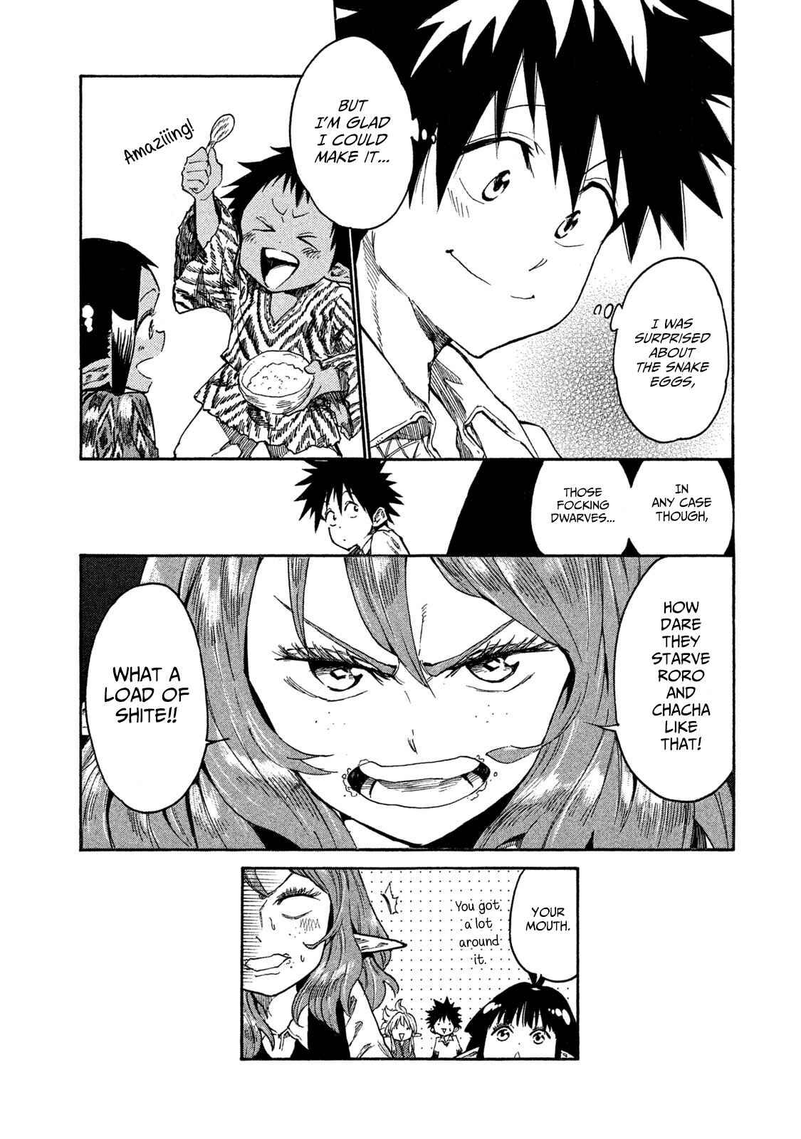 Page 25 Chapter 13 Mazumeshi Elf to Yuuboku gurashi