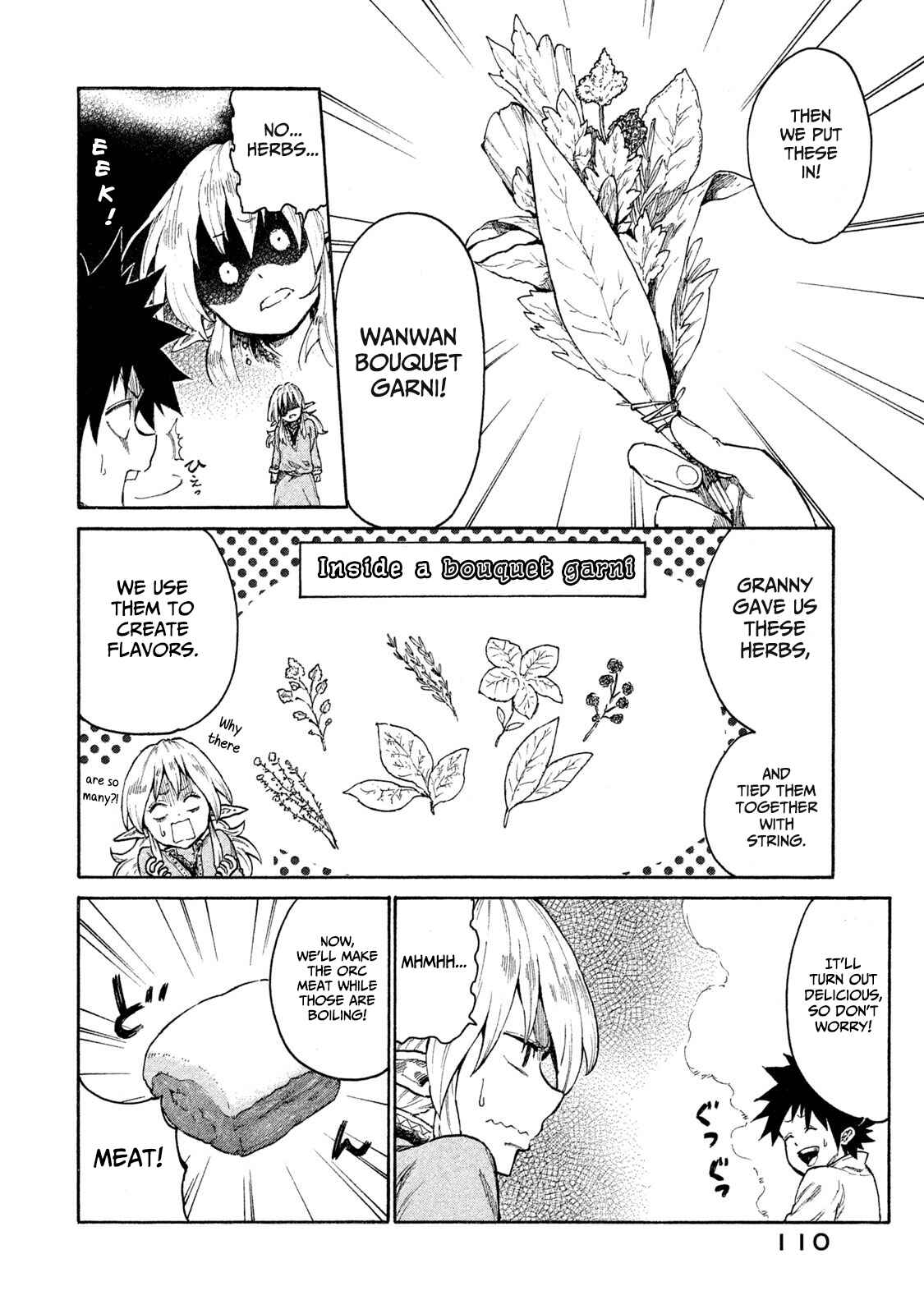Page 10 Chapter 9 Mazumeshi Elf to Yuuboku gurashi