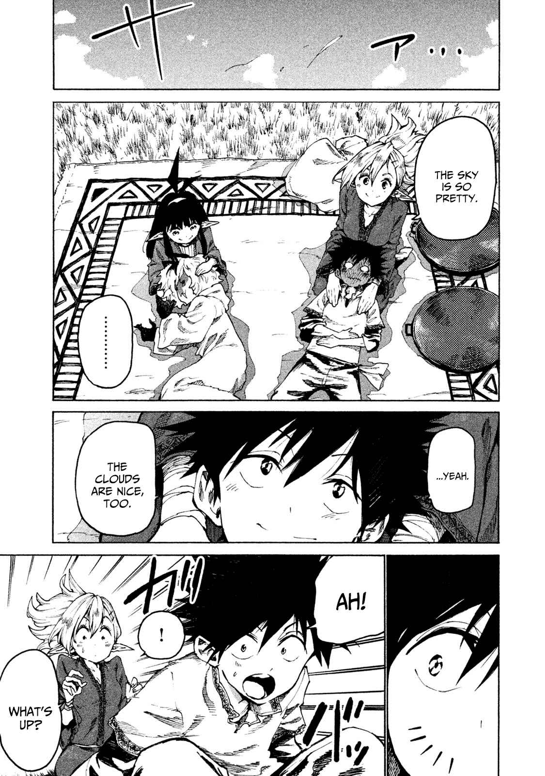 Page 7 Chapter 27 Mazumeshi Elf to Yuuboku gurashi