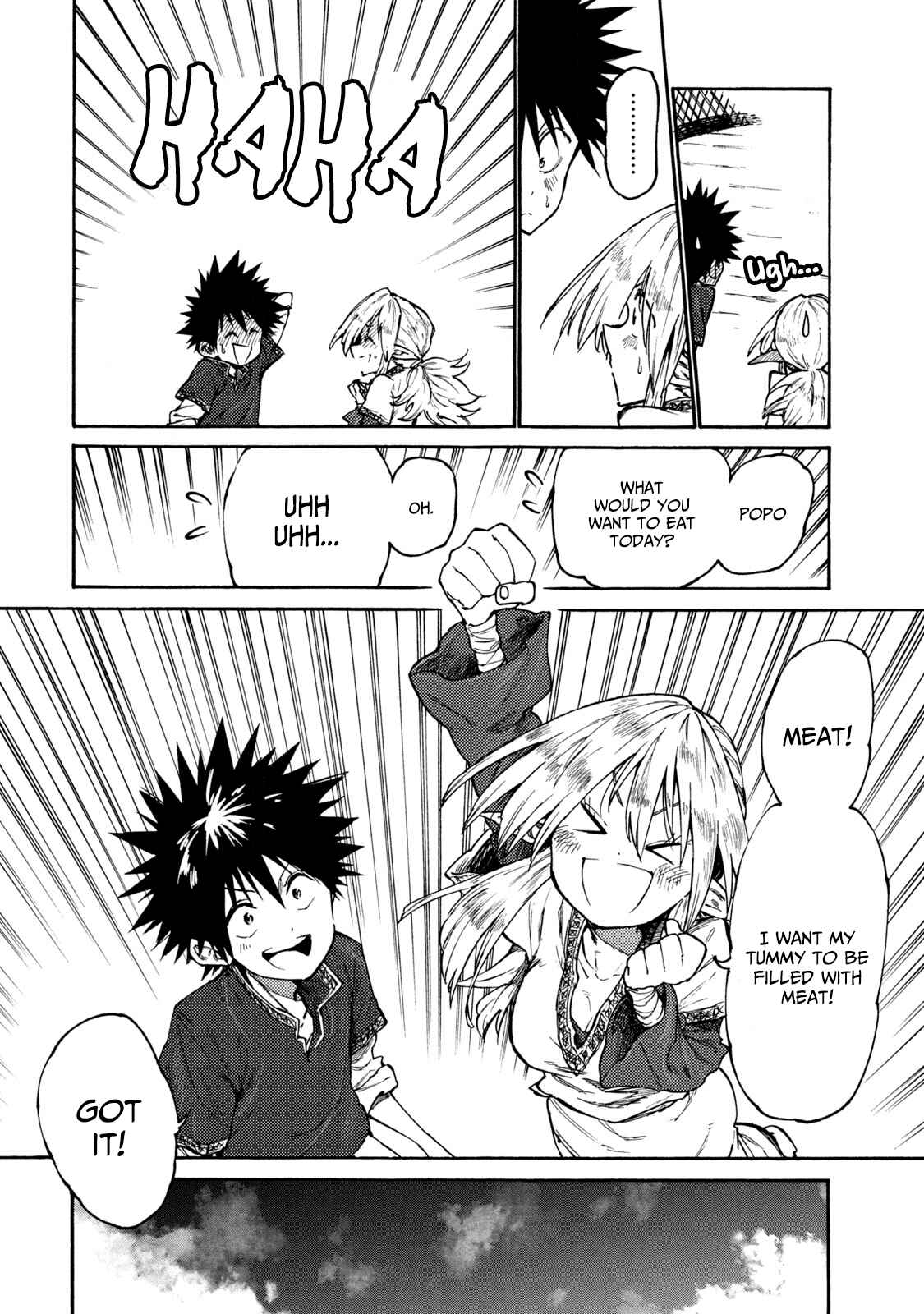 Page 12 Chapter 35 Mazumeshi Elf to Yuuboku gurashi