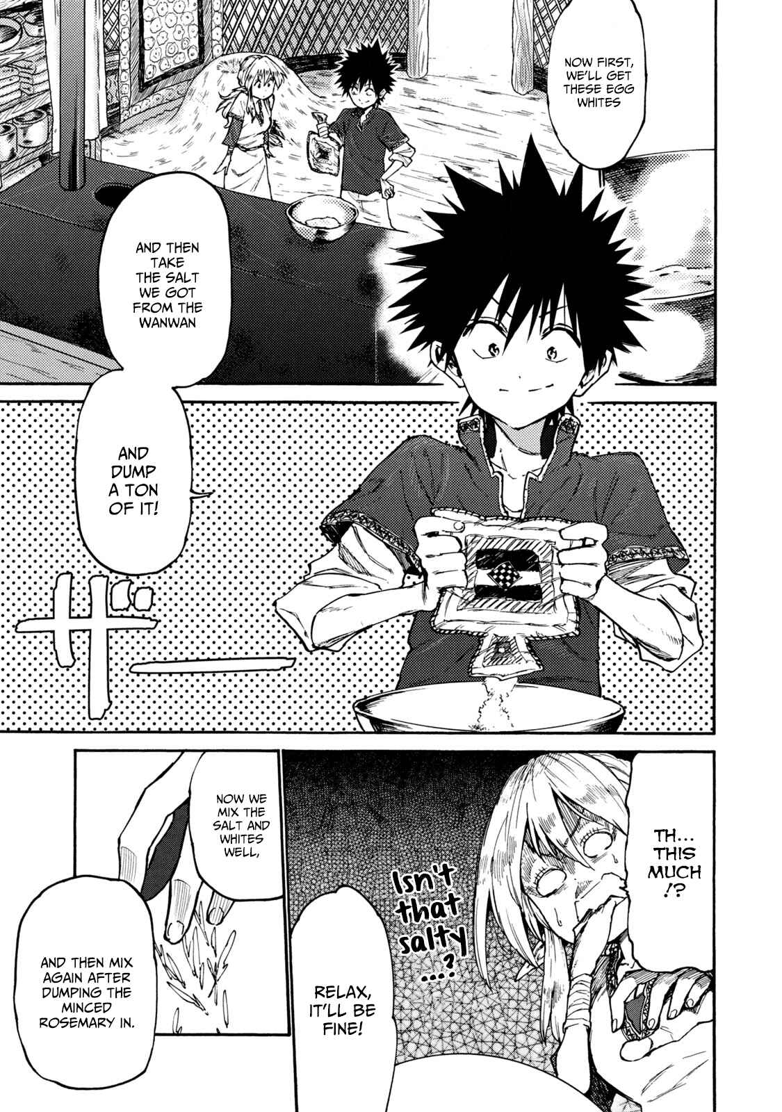 Page 13 Chapter 35 Mazumeshi Elf to Yuuboku gurashi