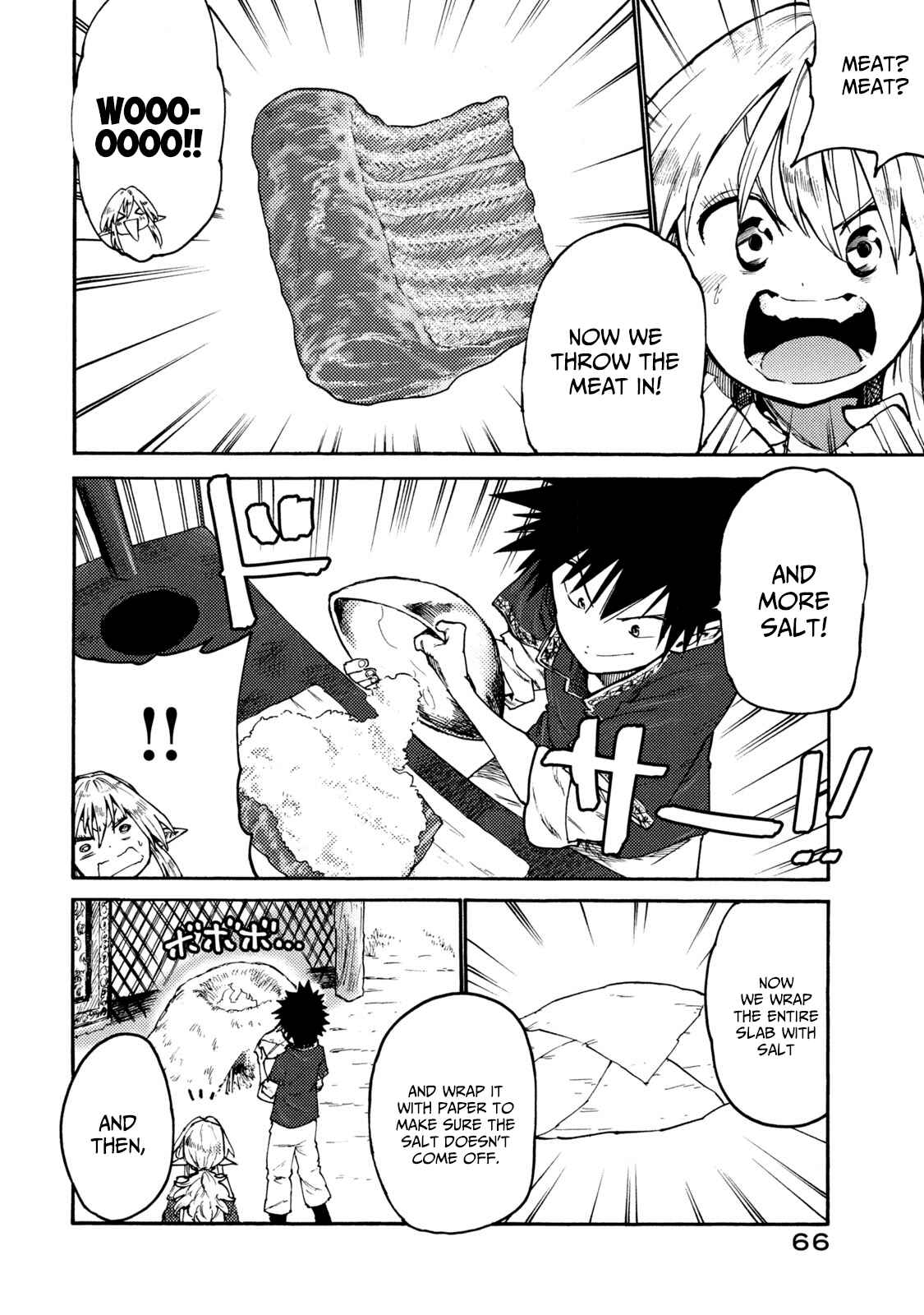 Page 14 Chapter 35 Mazumeshi Elf to Yuuboku gurashi