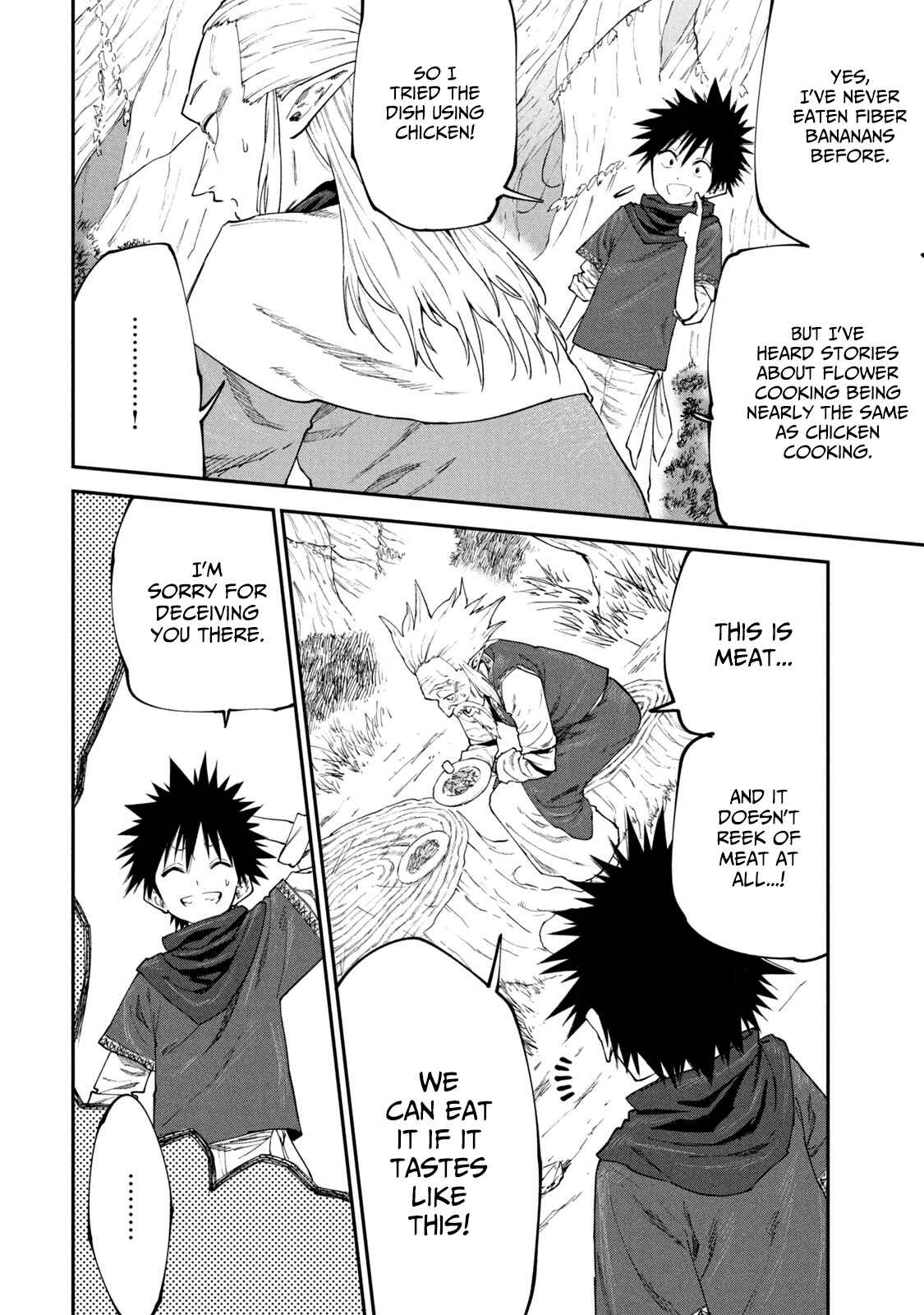 Page 21 Chapter 47 Mazumeshi Elf to Yuuboku gurashi