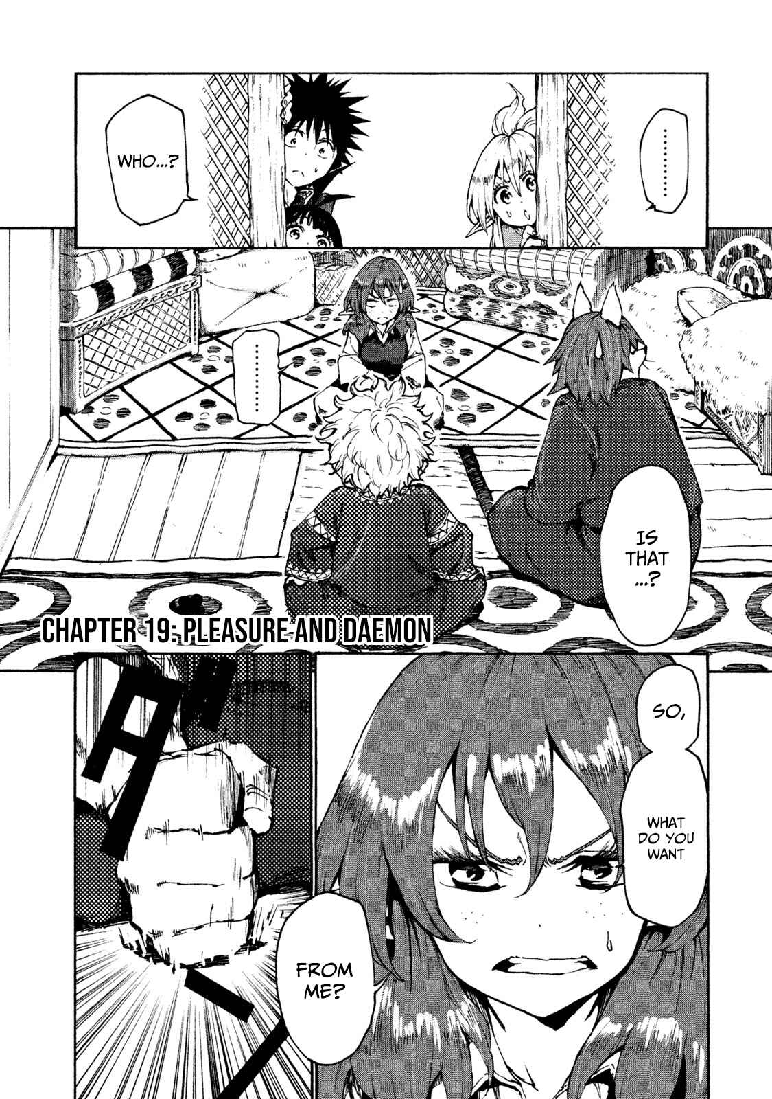 Page 1 Chapter 19 Mazumeshi Elf to Yuuboku gurashi