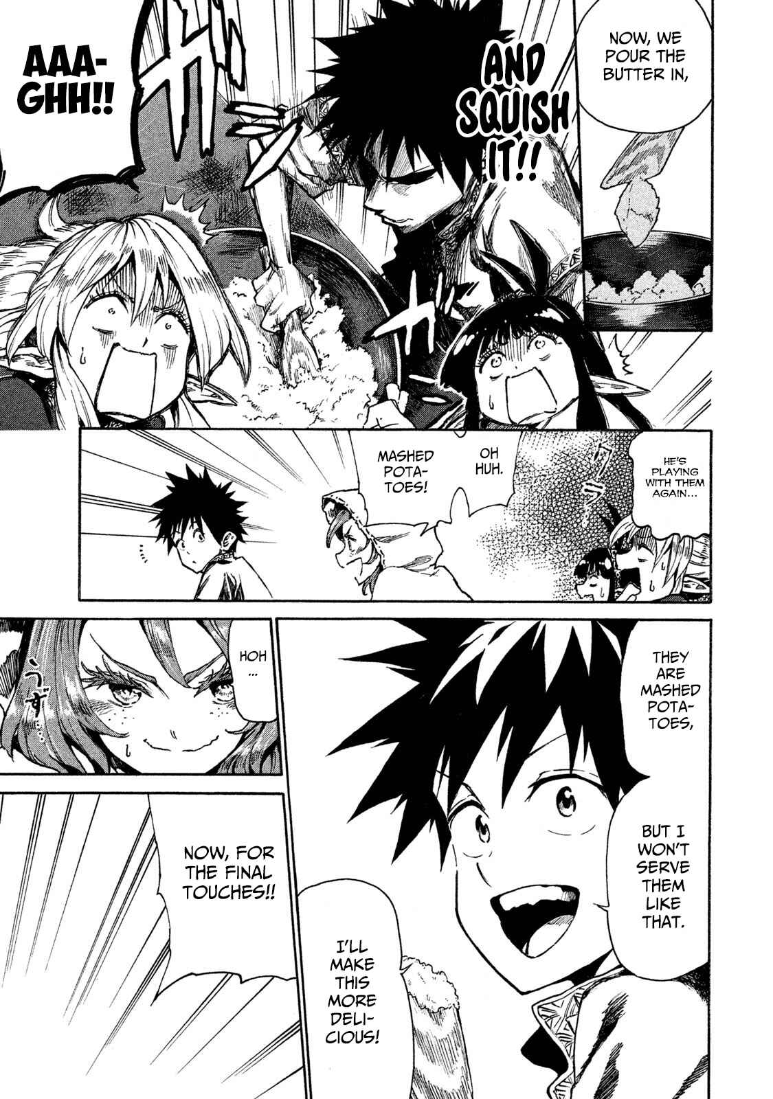 Page 27 Chapter 10 Mazumeshi Elf to Yuuboku gurashi