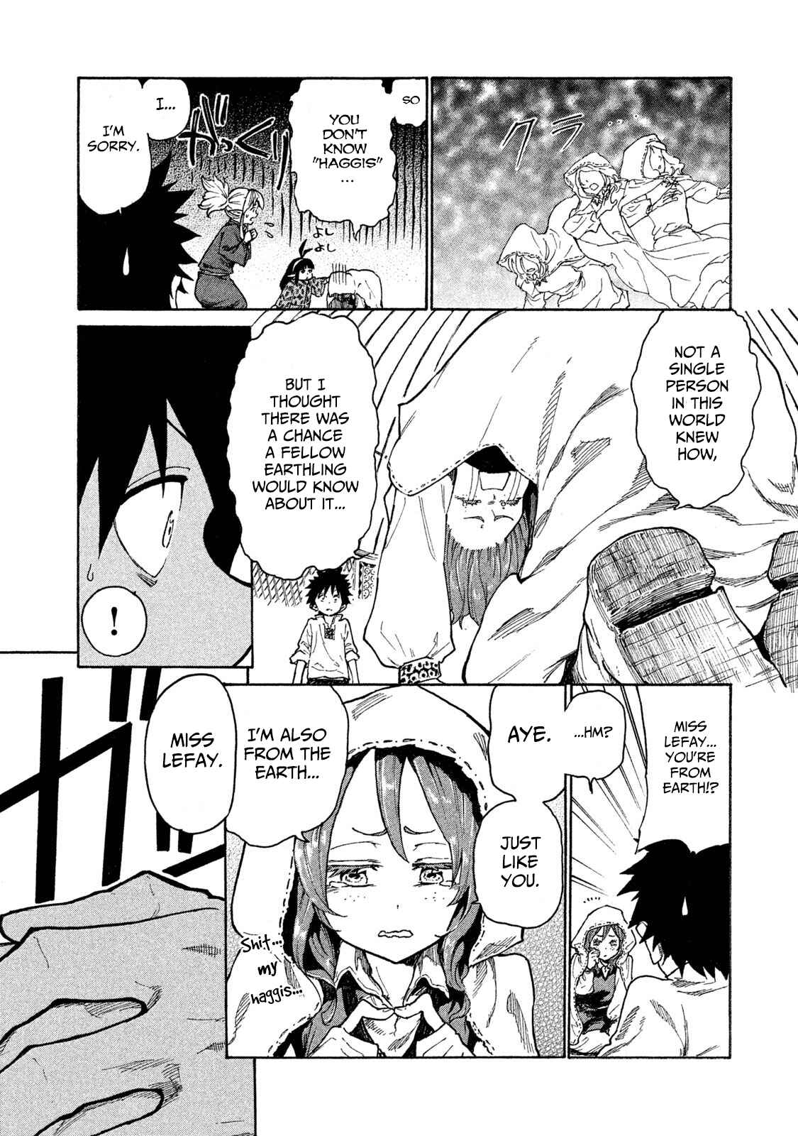 Page 7 Chapter 10 Mazumeshi Elf to Yuuboku gurashi