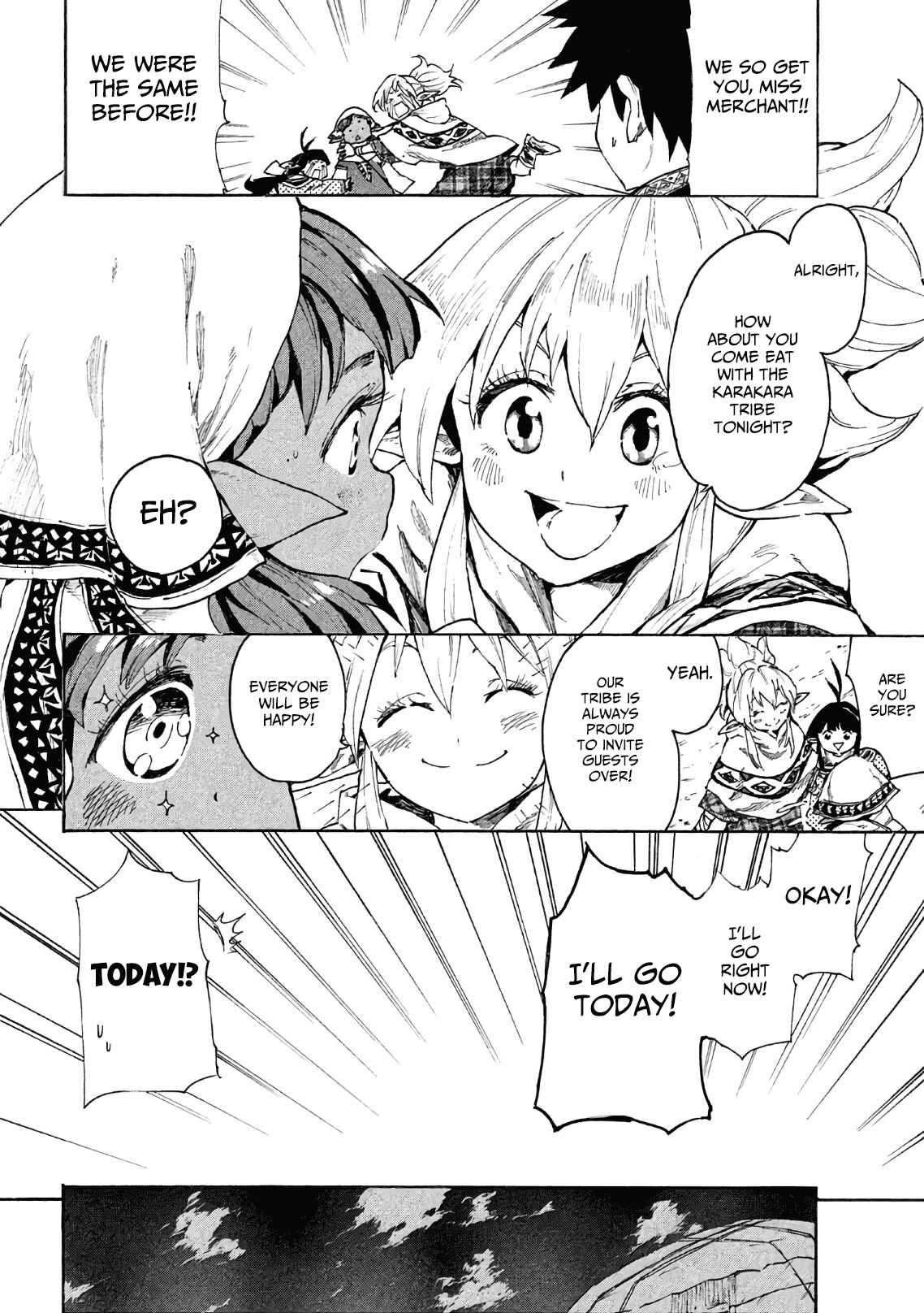Page 11 Chapter 5 Mazumeshi Elf to Yuuboku gurashi