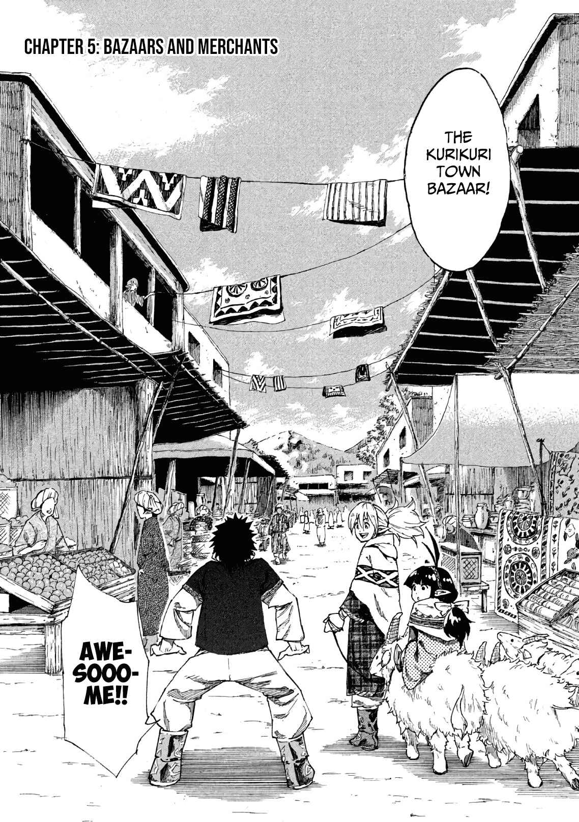 Page 3 Chapter 5 Mazumeshi Elf to Yuuboku gurashi