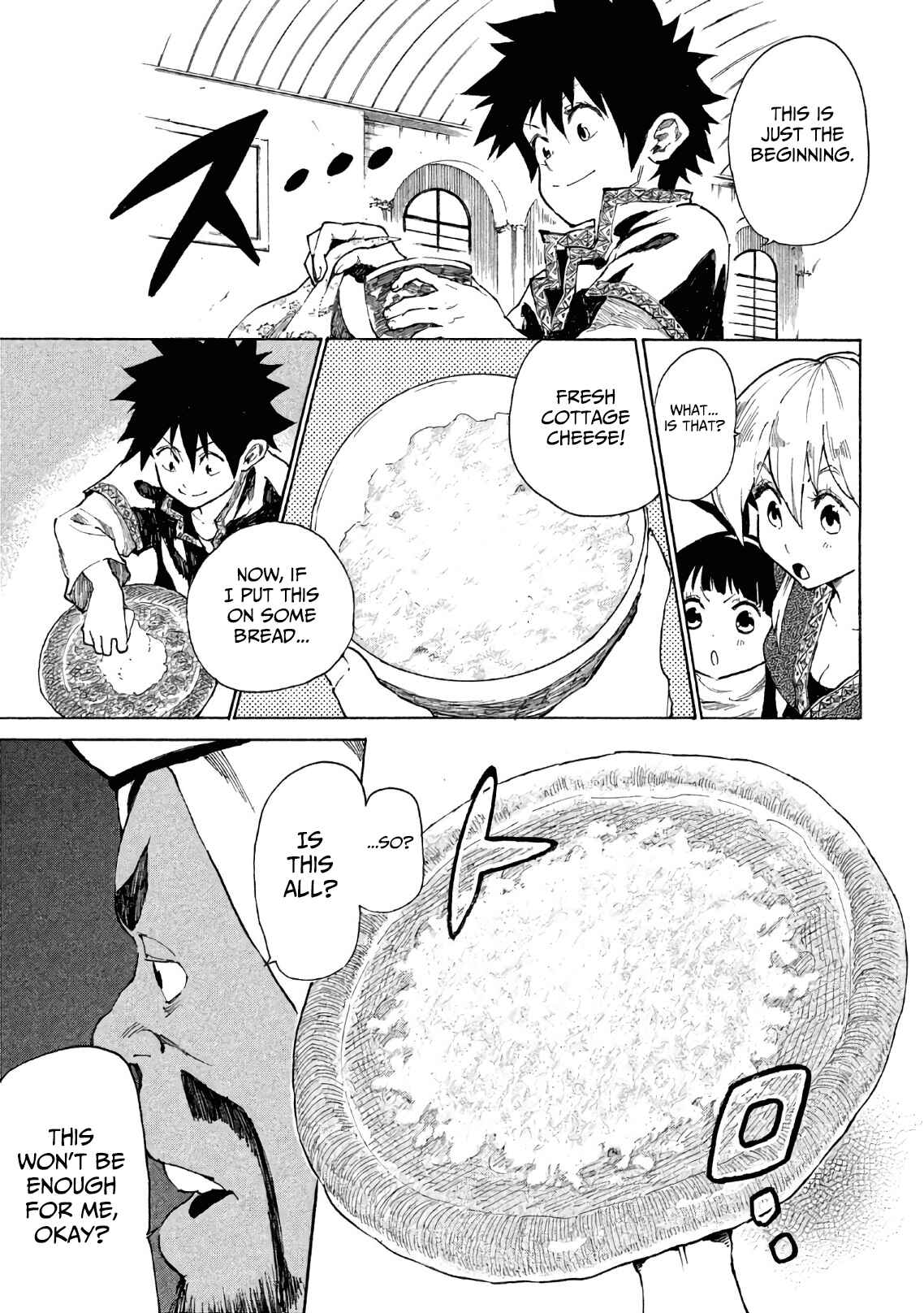 Page 34 Chapter 5 Mazumeshi Elf to Yuuboku gurashi