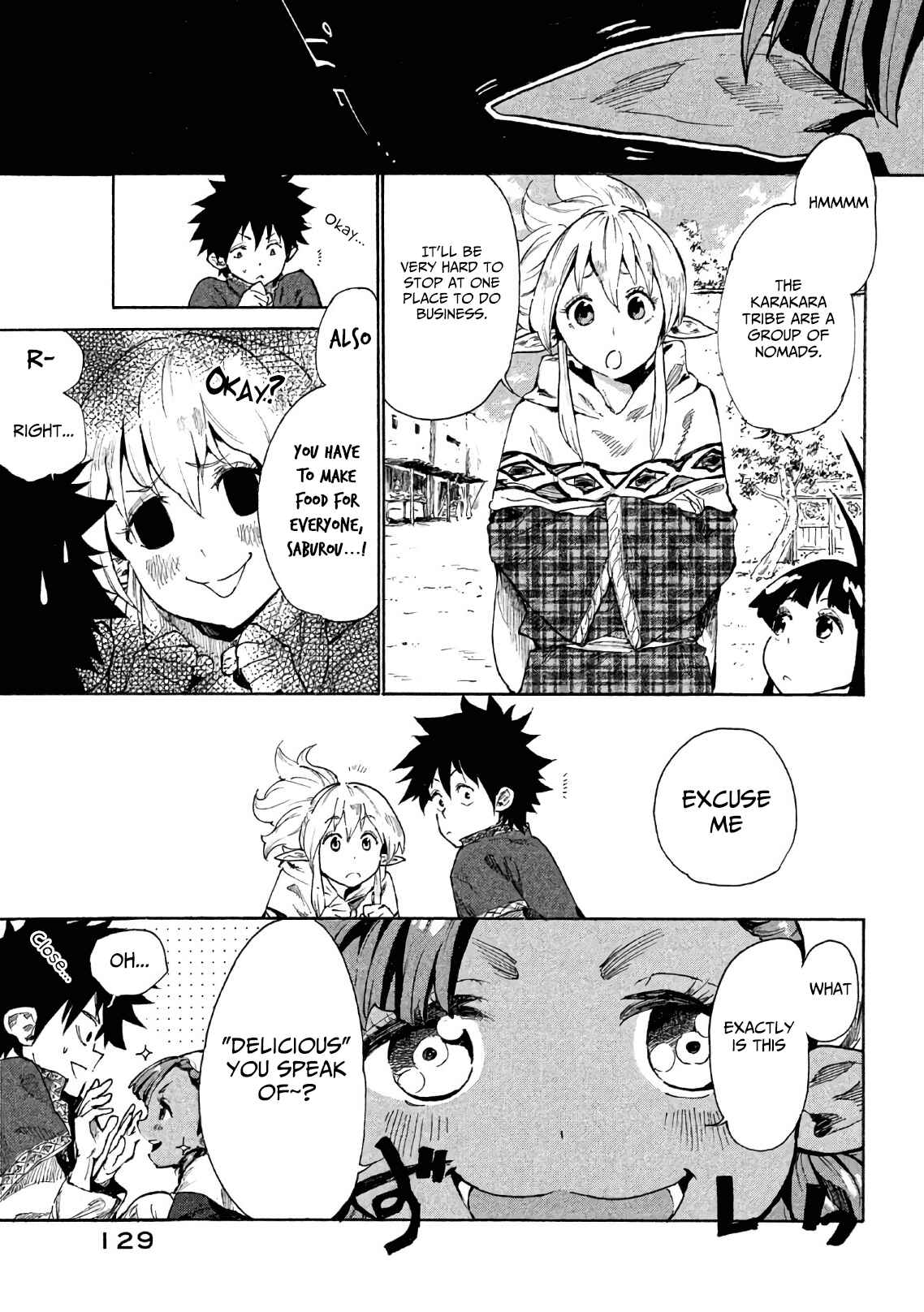 Page 8 Chapter 5 Mazumeshi Elf to Yuuboku gurashi