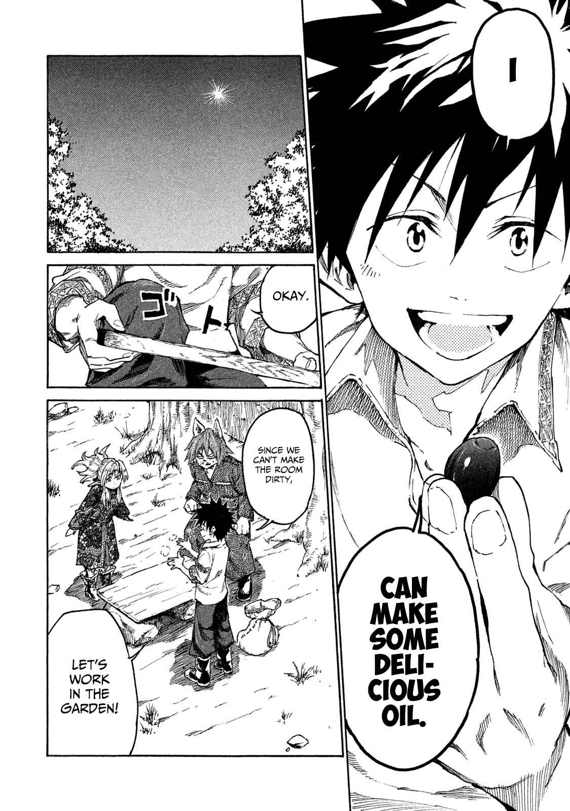 Page 14 Chapter 17 Mazumeshi Elf to Yuuboku gurashi