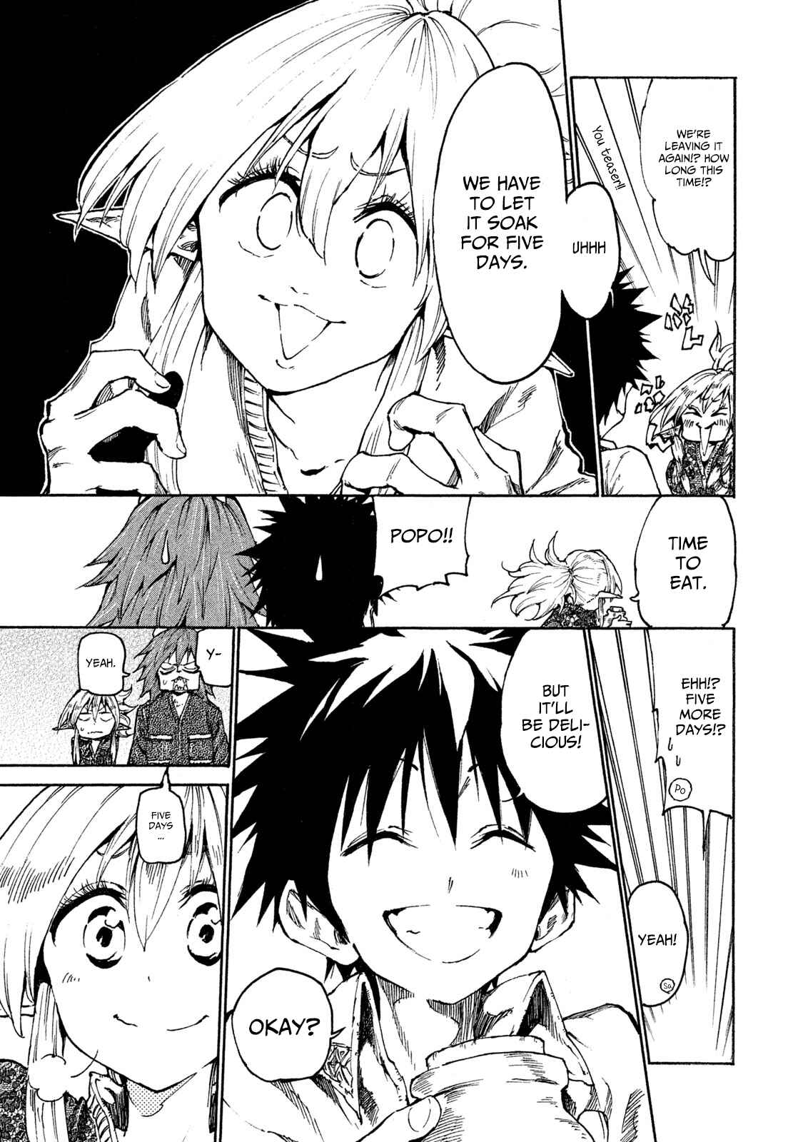 Page 19 Chapter 17 Mazumeshi Elf to Yuuboku gurashi