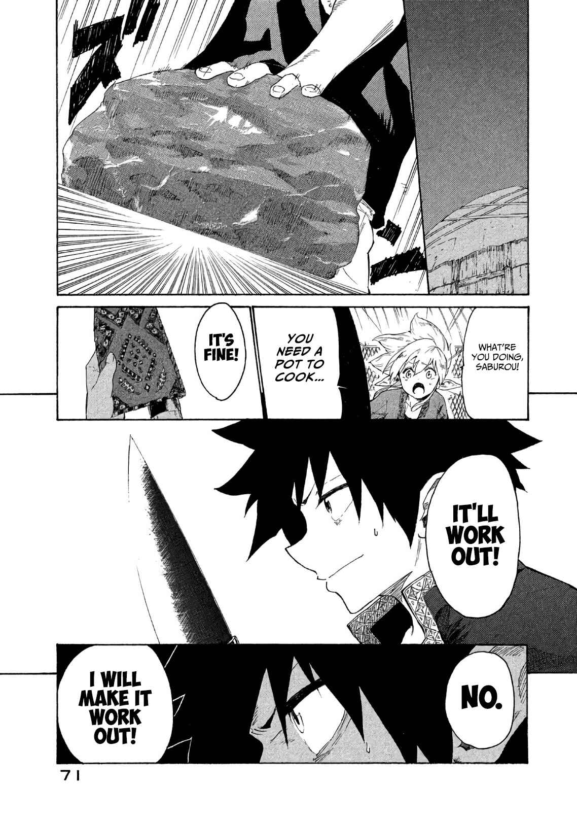 Page 24 Chapter 2 Mazumeshi Elf to Yuuboku gurashi