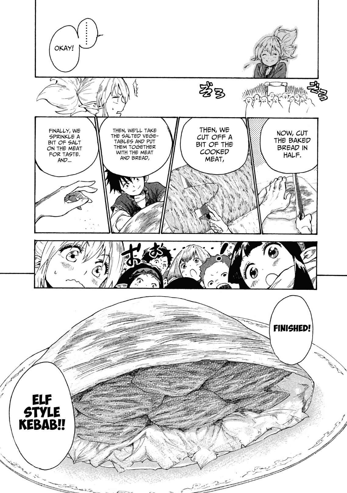 Page 38 Chapter 2 Mazumeshi Elf to Yuuboku gurashi