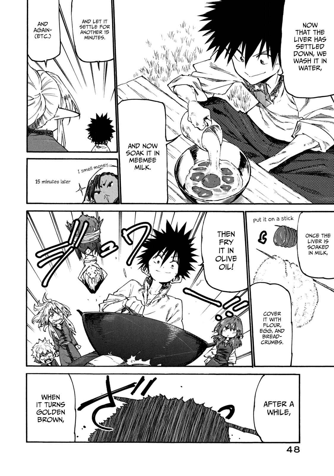 Page 22 Chapter 34 Mazumeshi Elf to Yuuboku gurashi