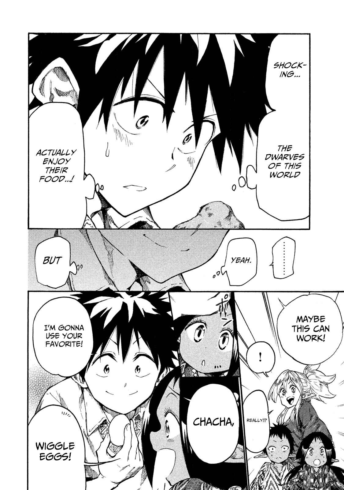 Page 10 Chapter 14 Mazumeshi Elf to Yuuboku gurashi