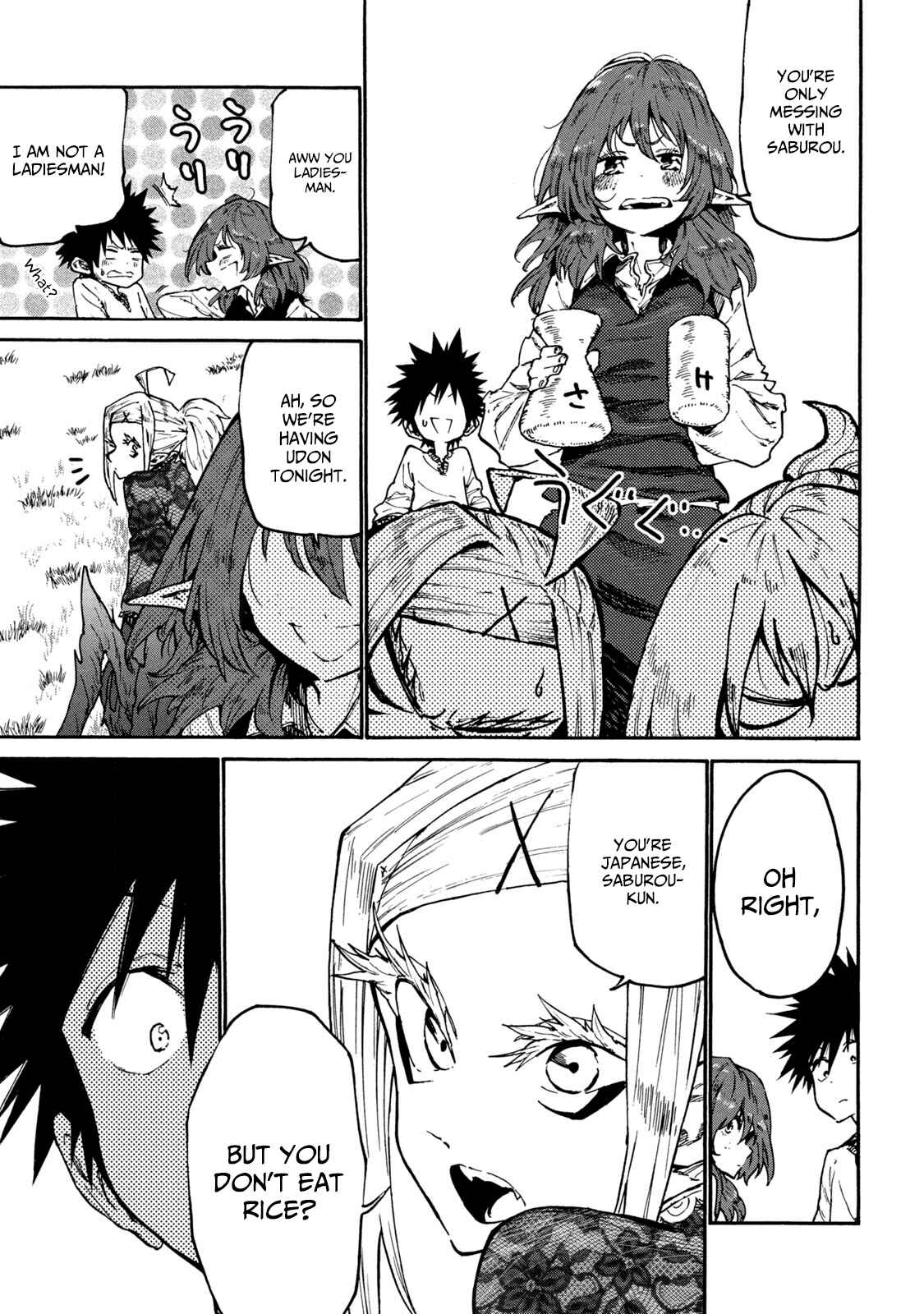 Page 5 Chapter 36 Mazumeshi Elf to Yuuboku gurashi