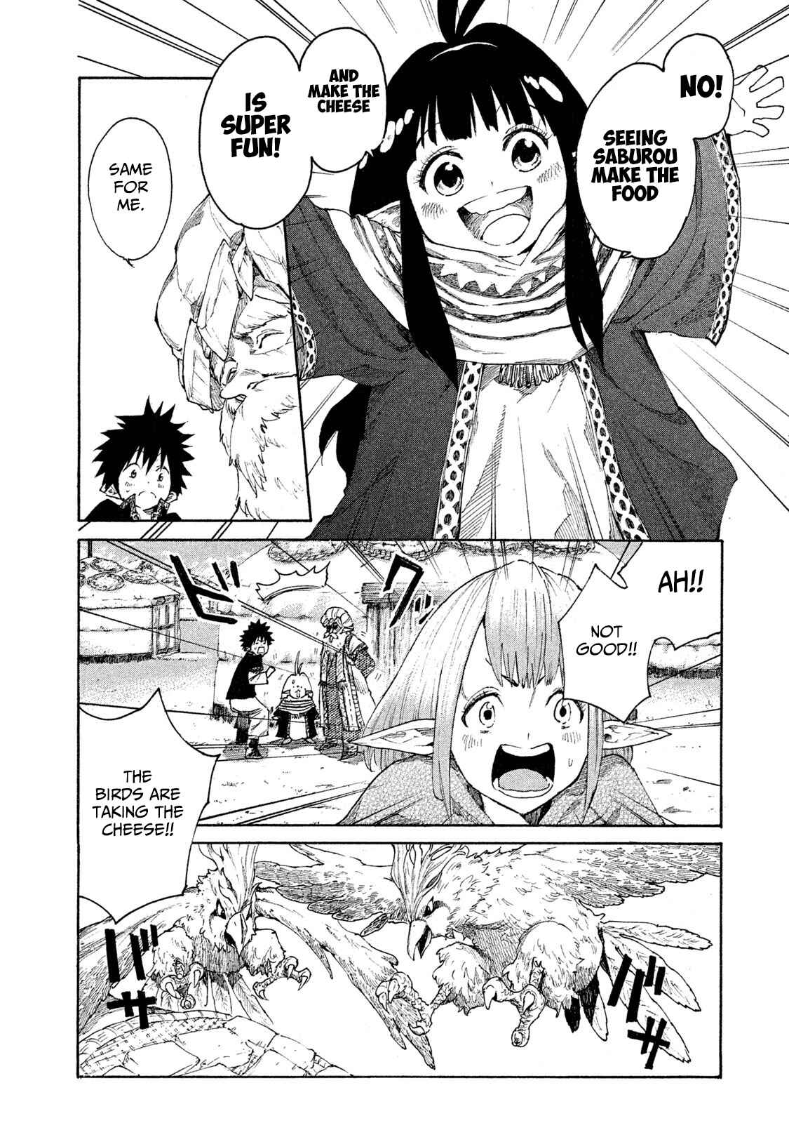Page 10 Chapter 6 Mazumeshi Elf to Yuuboku gurashi