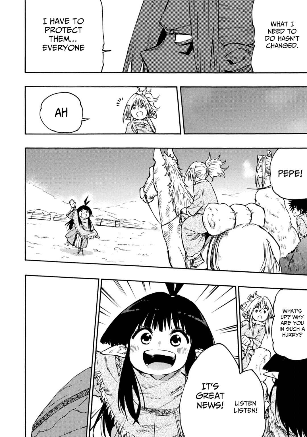 Page 12 Chapter 64 Mazumeshi Elf to Yuuboku gurashi