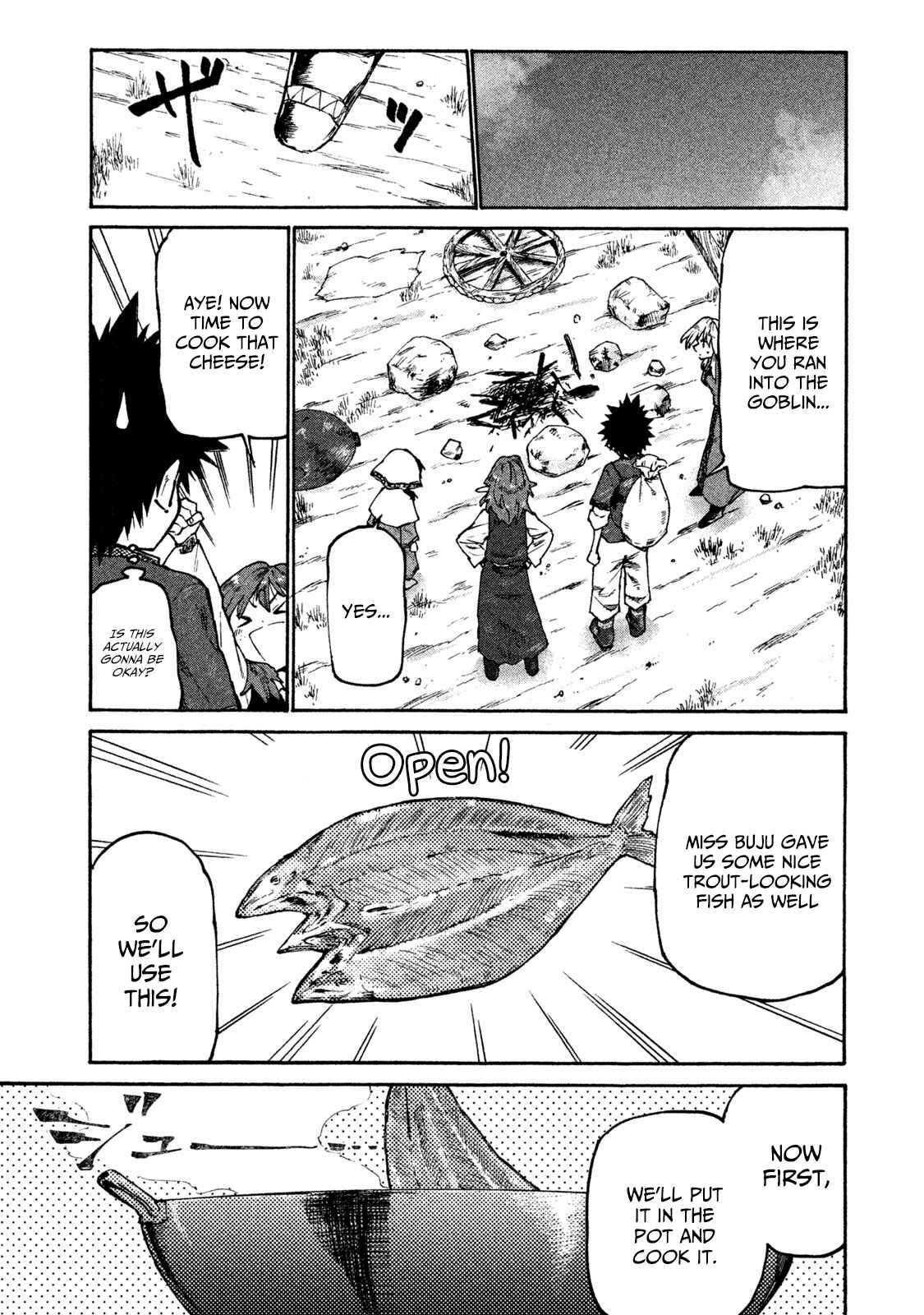 Page 13 Chapter 32 Mazumeshi Elf to Yuuboku gurashi
