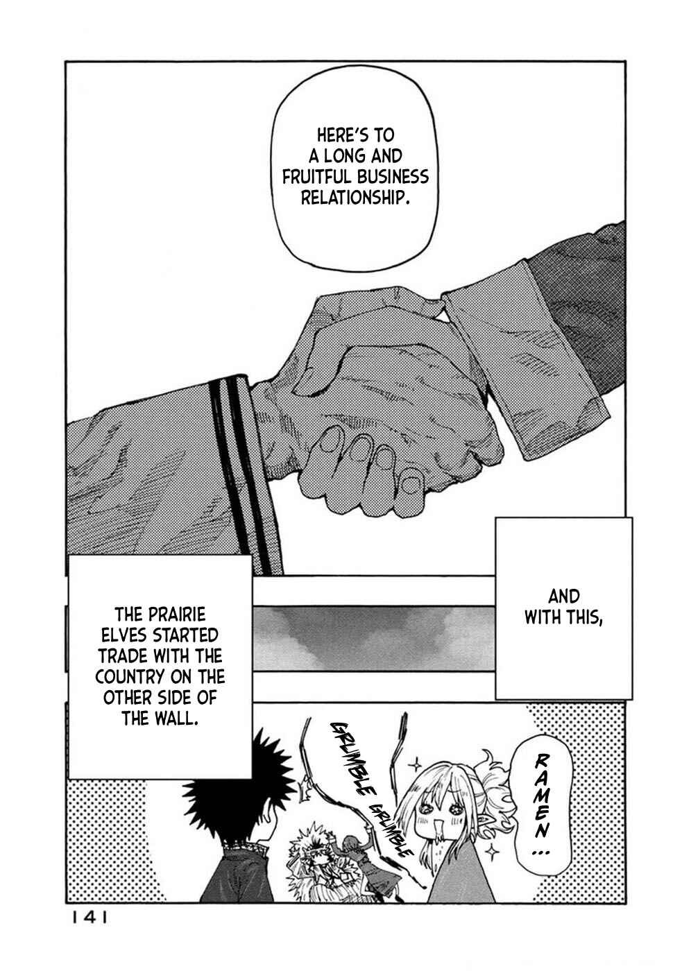 Page 27 Chapter 74 Mazumeshi Elf to Yuuboku gurashi