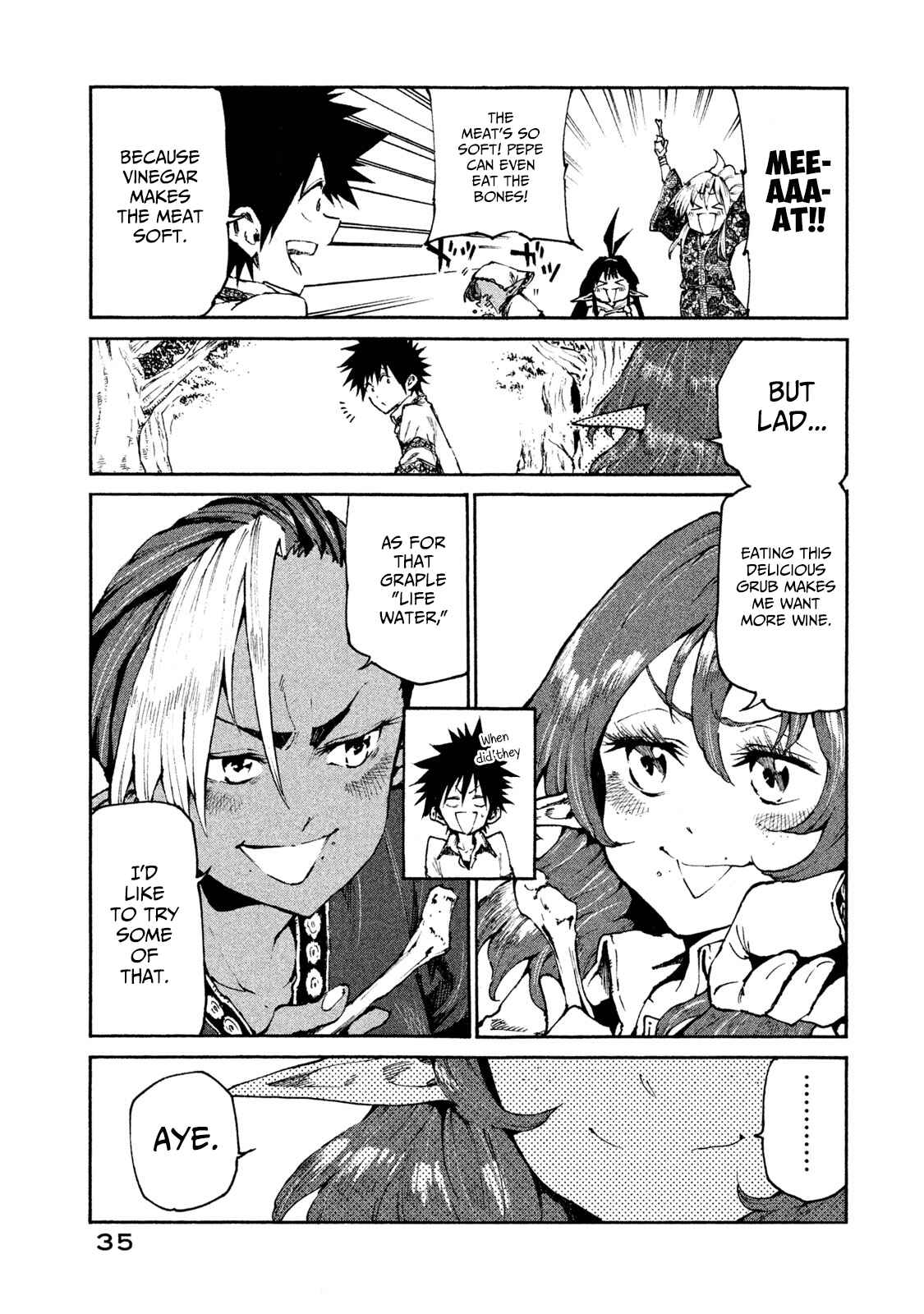 Page 13 Chapter 18 Mazumeshi Elf to Yuuboku gurashi