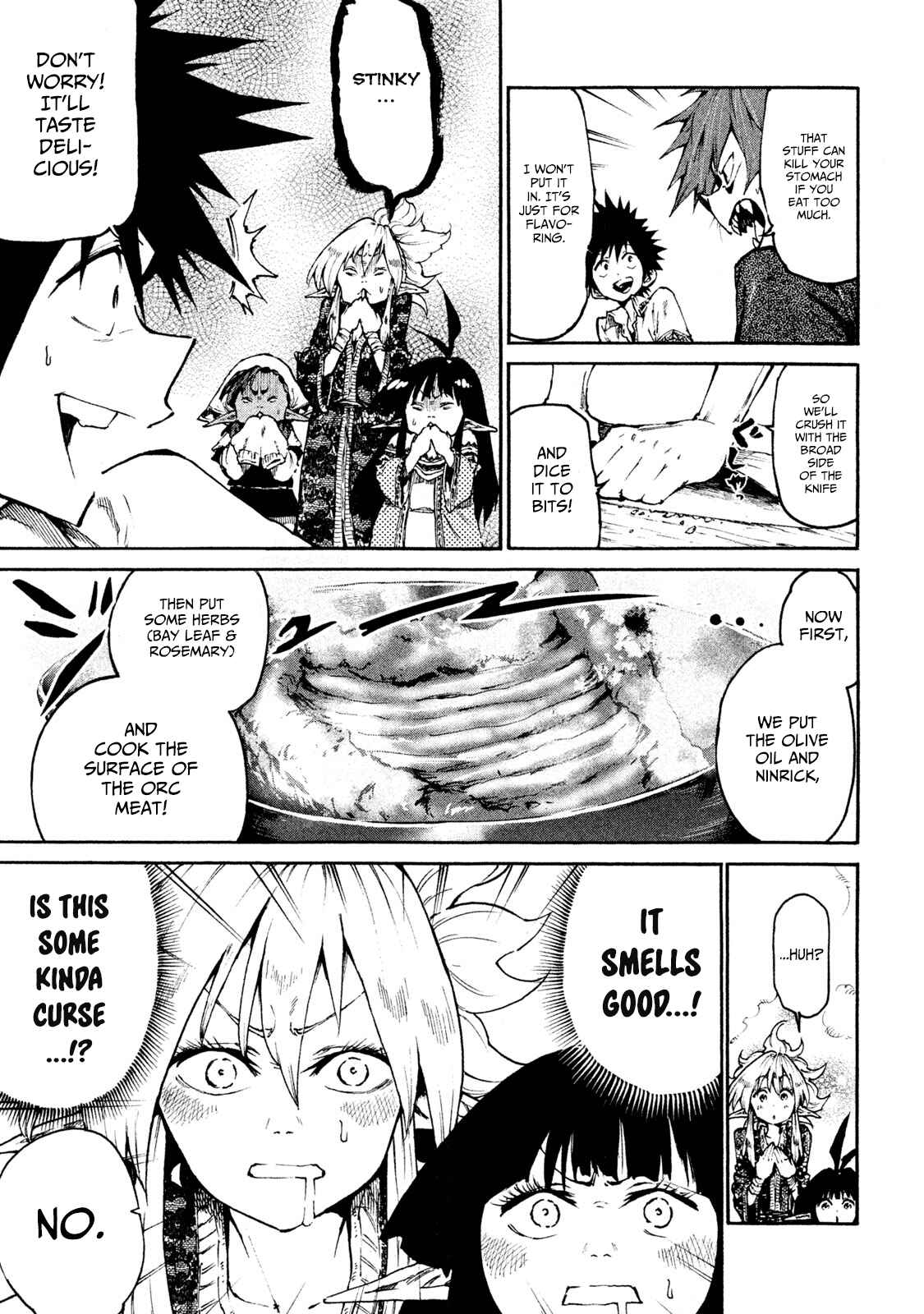 Page 9 Chapter 18 Mazumeshi Elf to Yuuboku gurashi