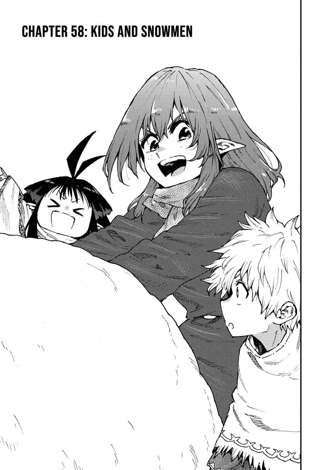 Page 1 Chapter 58 Mazumeshi Elf to Yuuboku gurashi