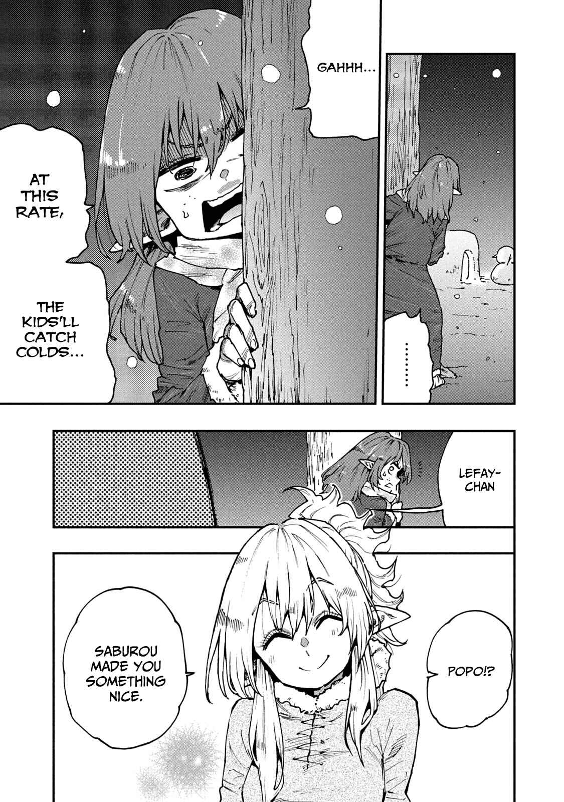 Page 13 Chapter 58 Mazumeshi Elf to Yuuboku gurashi